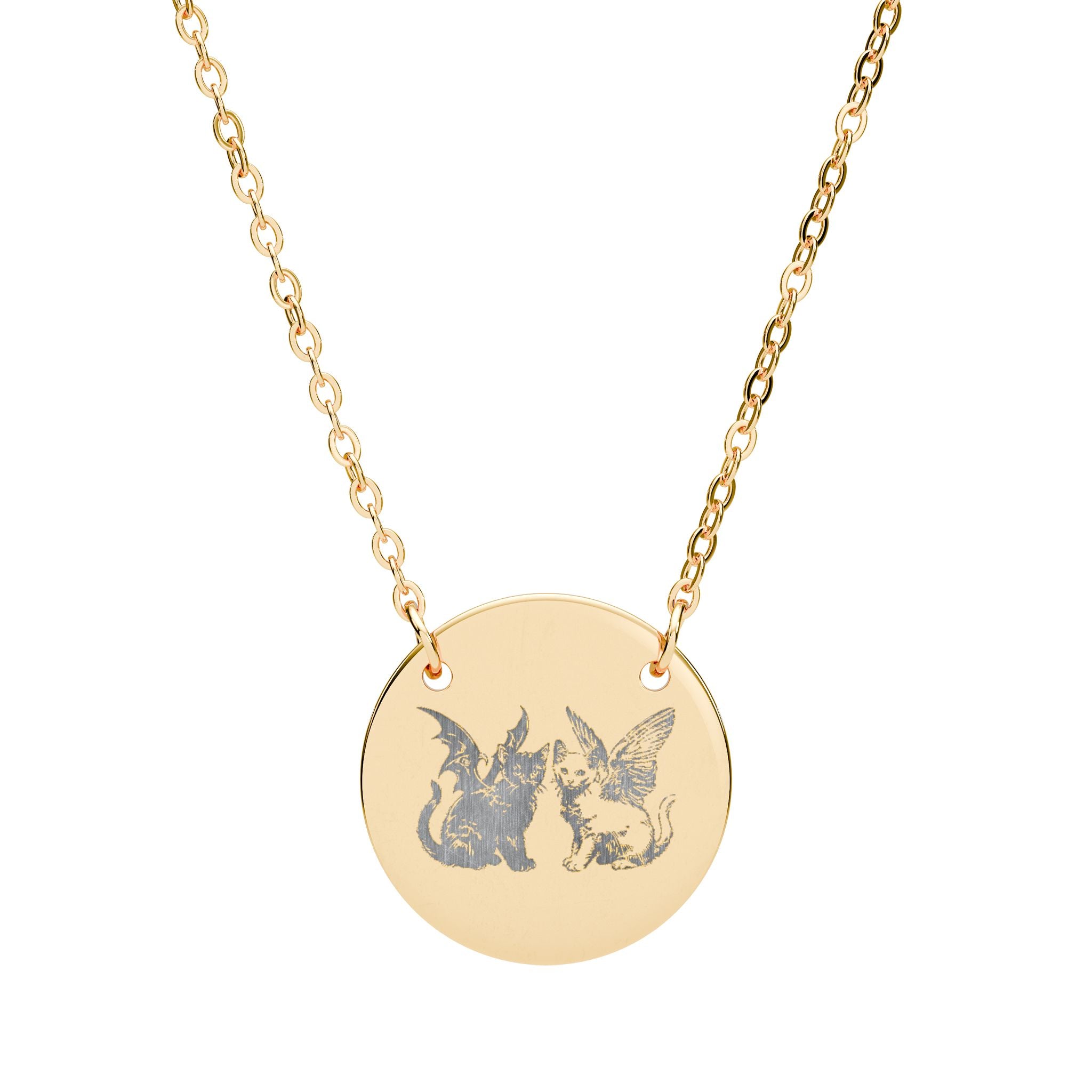 miow engraved necklace