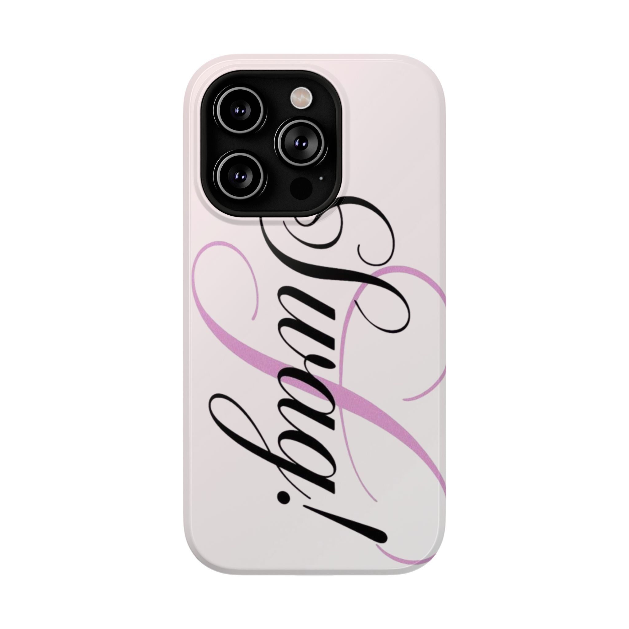 cursive phone case