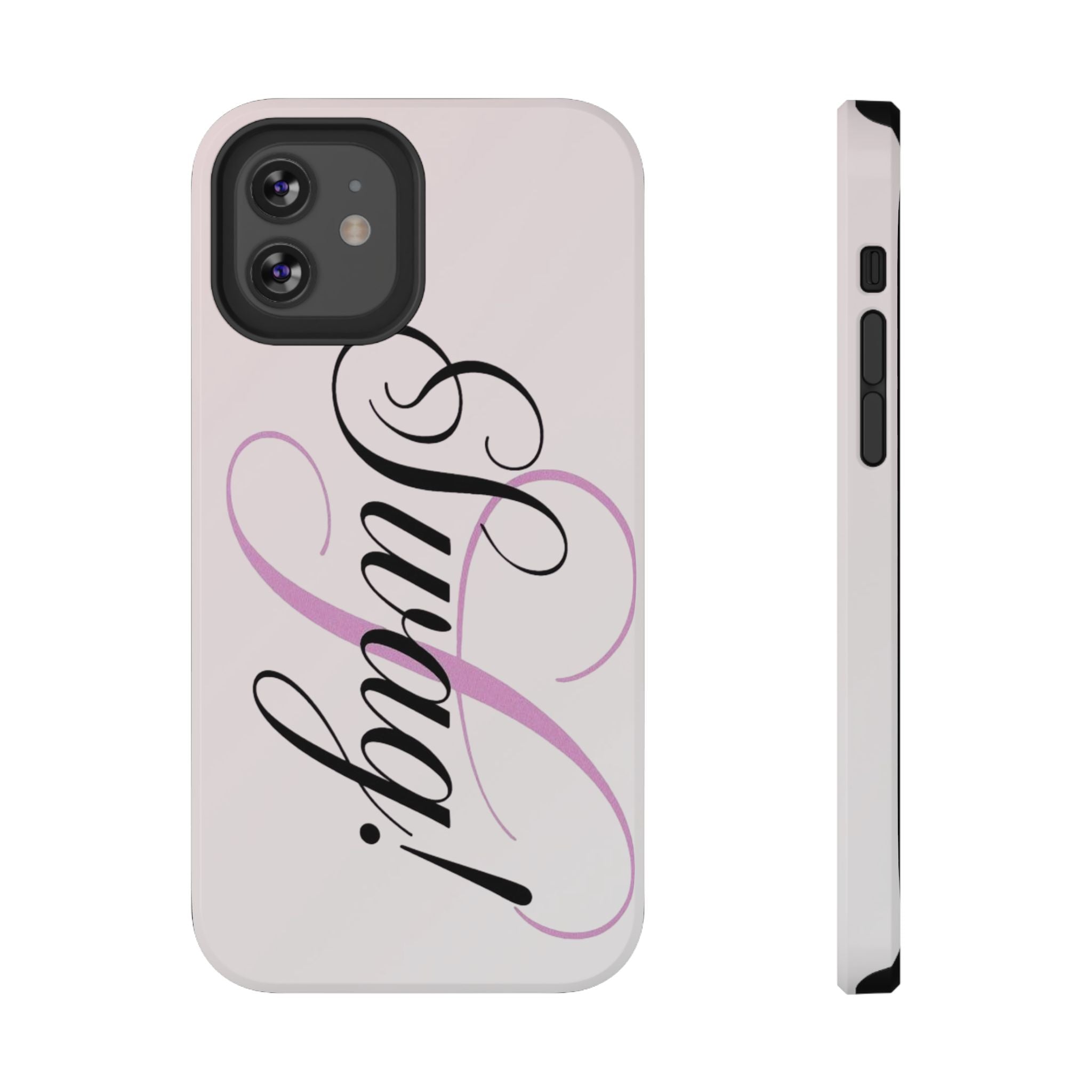 cursive phone case