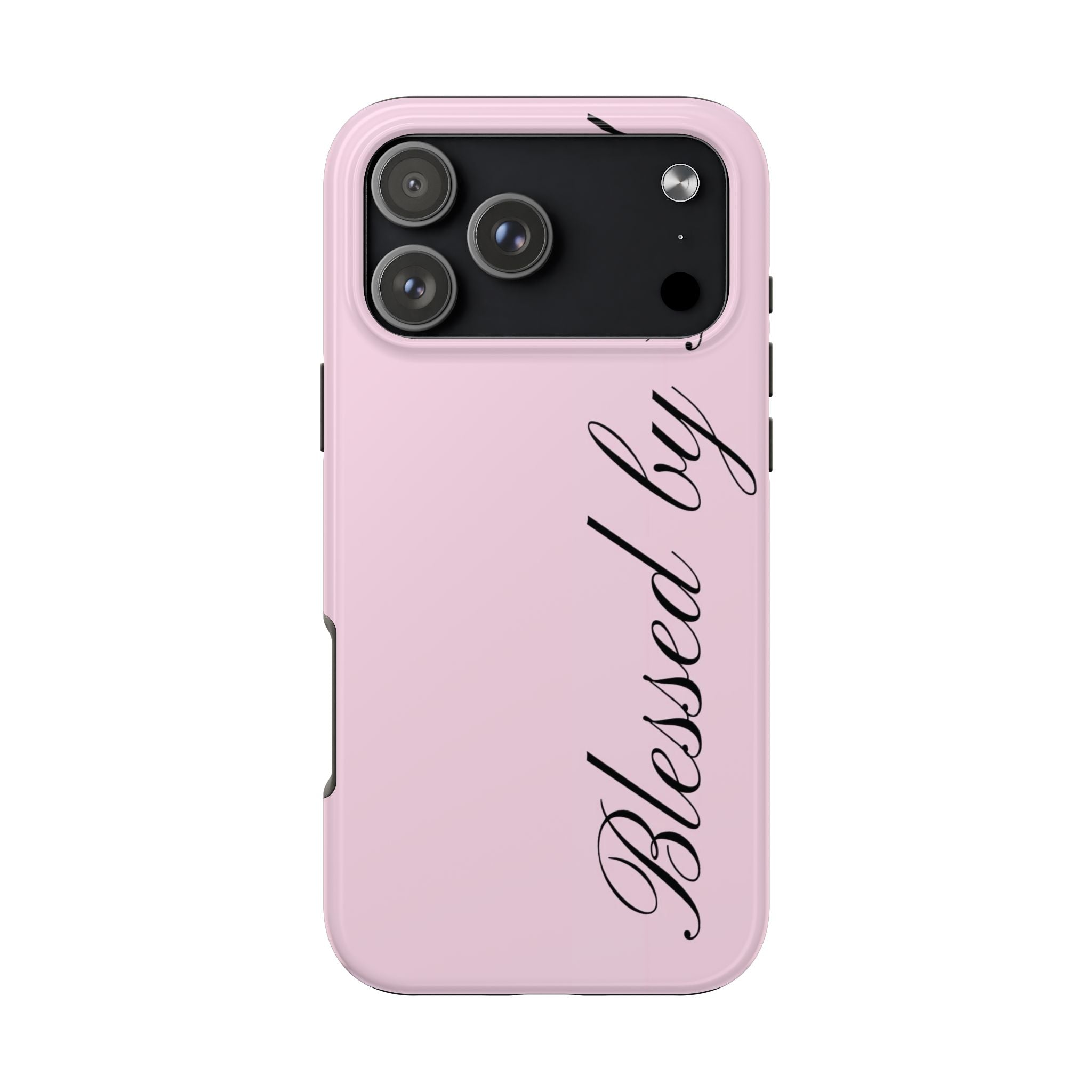 blessed by god phone case