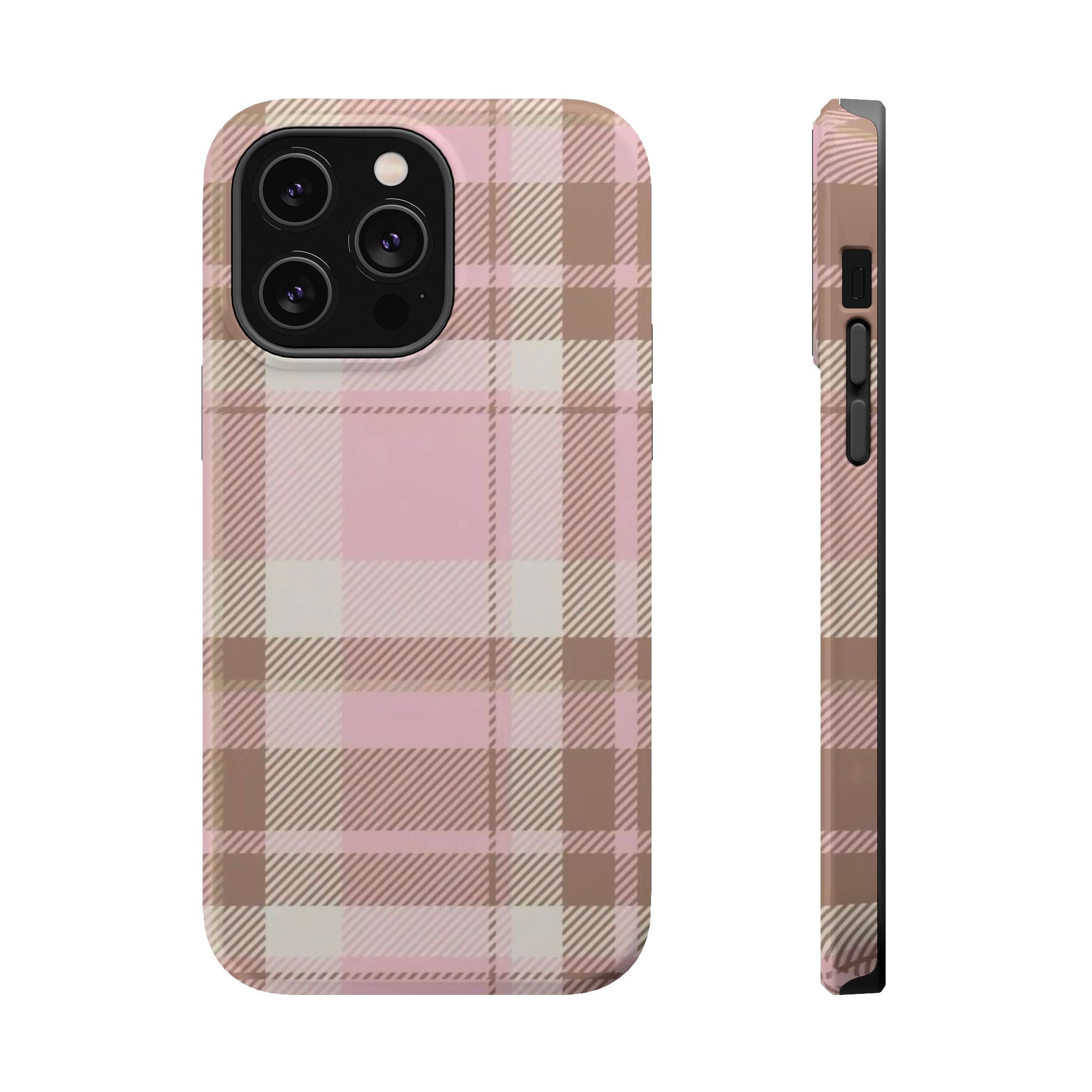 plaid magsafe phone case