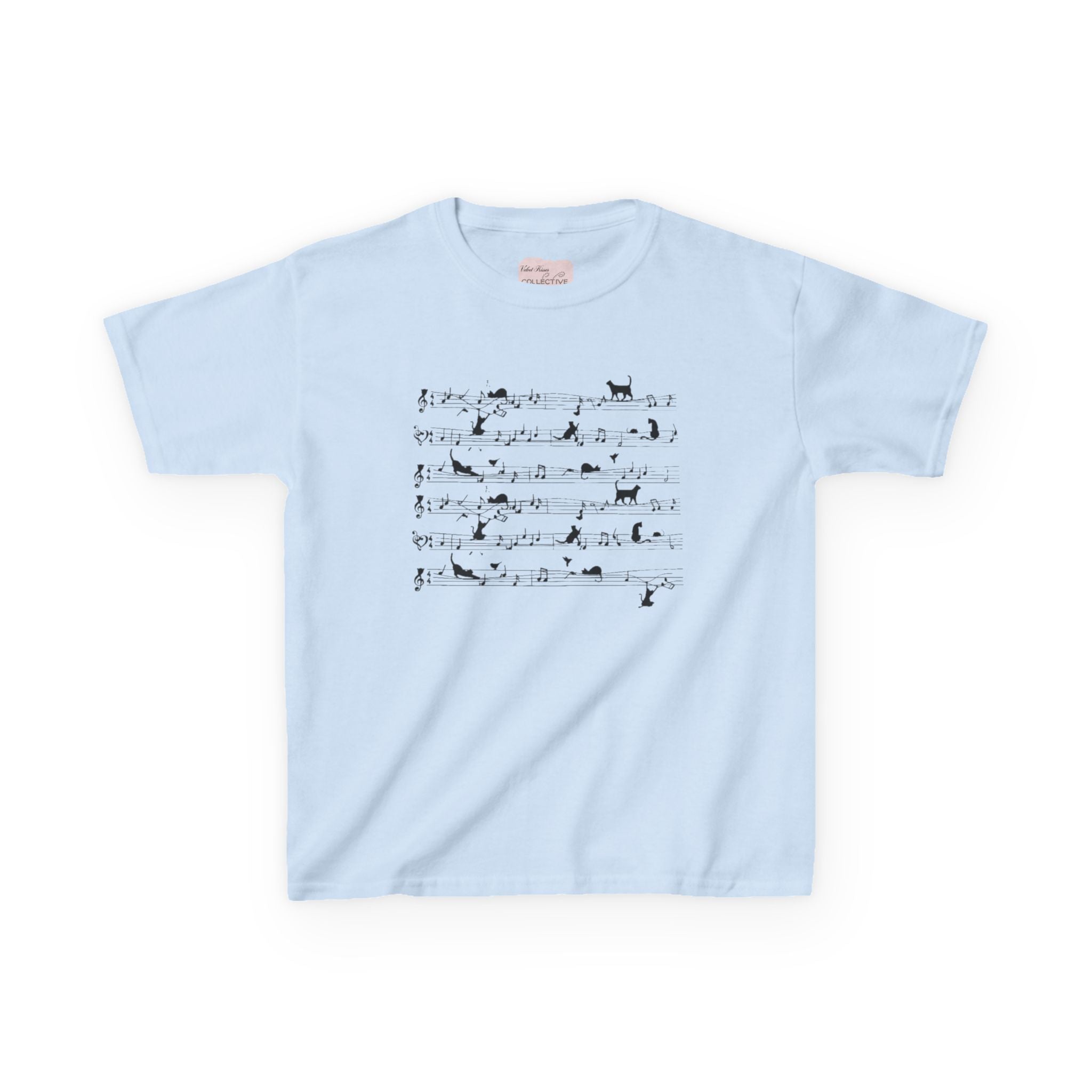 music notes baby tee