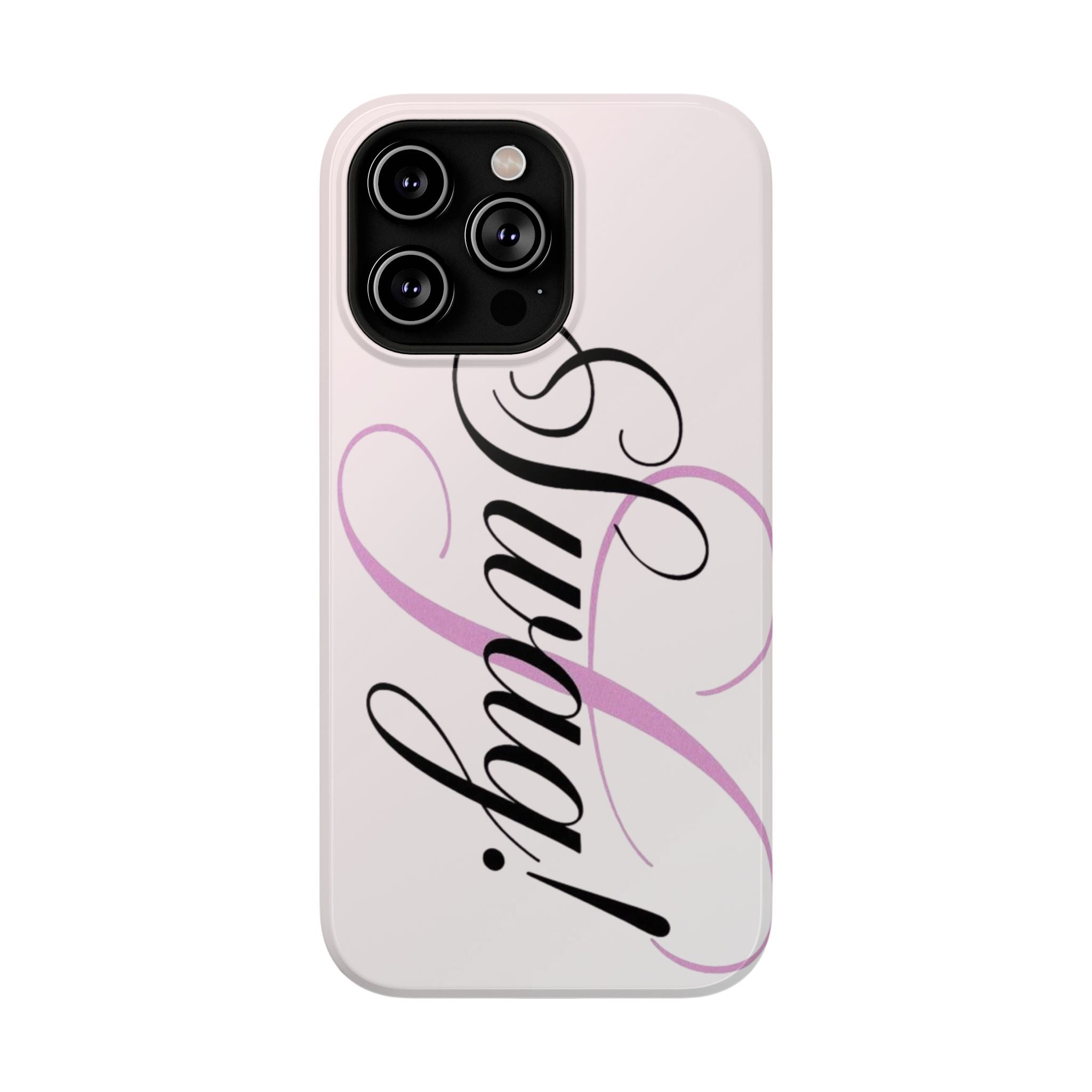 cursive phone case