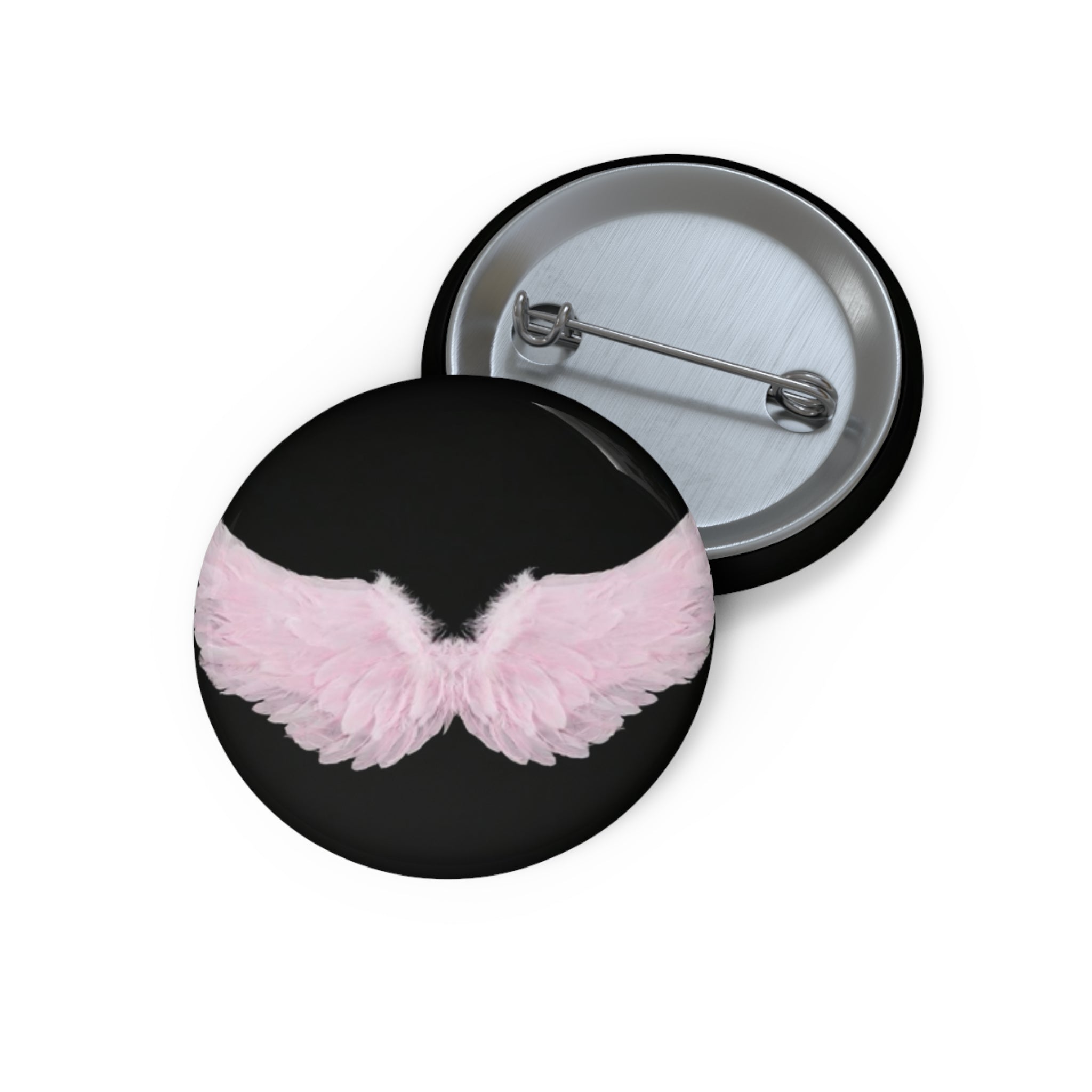 angels have pink hair pin button