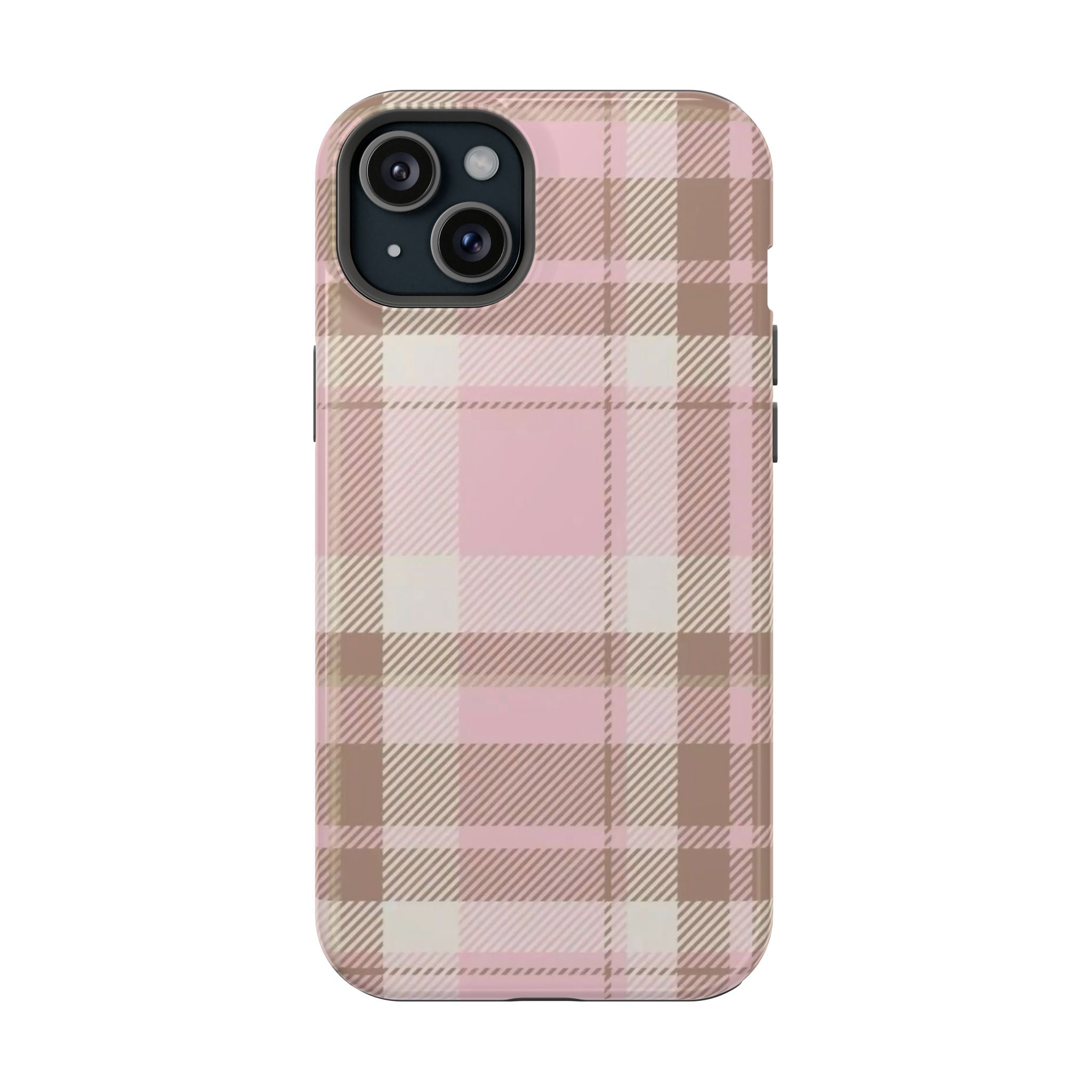 plaid magsafe phone case
