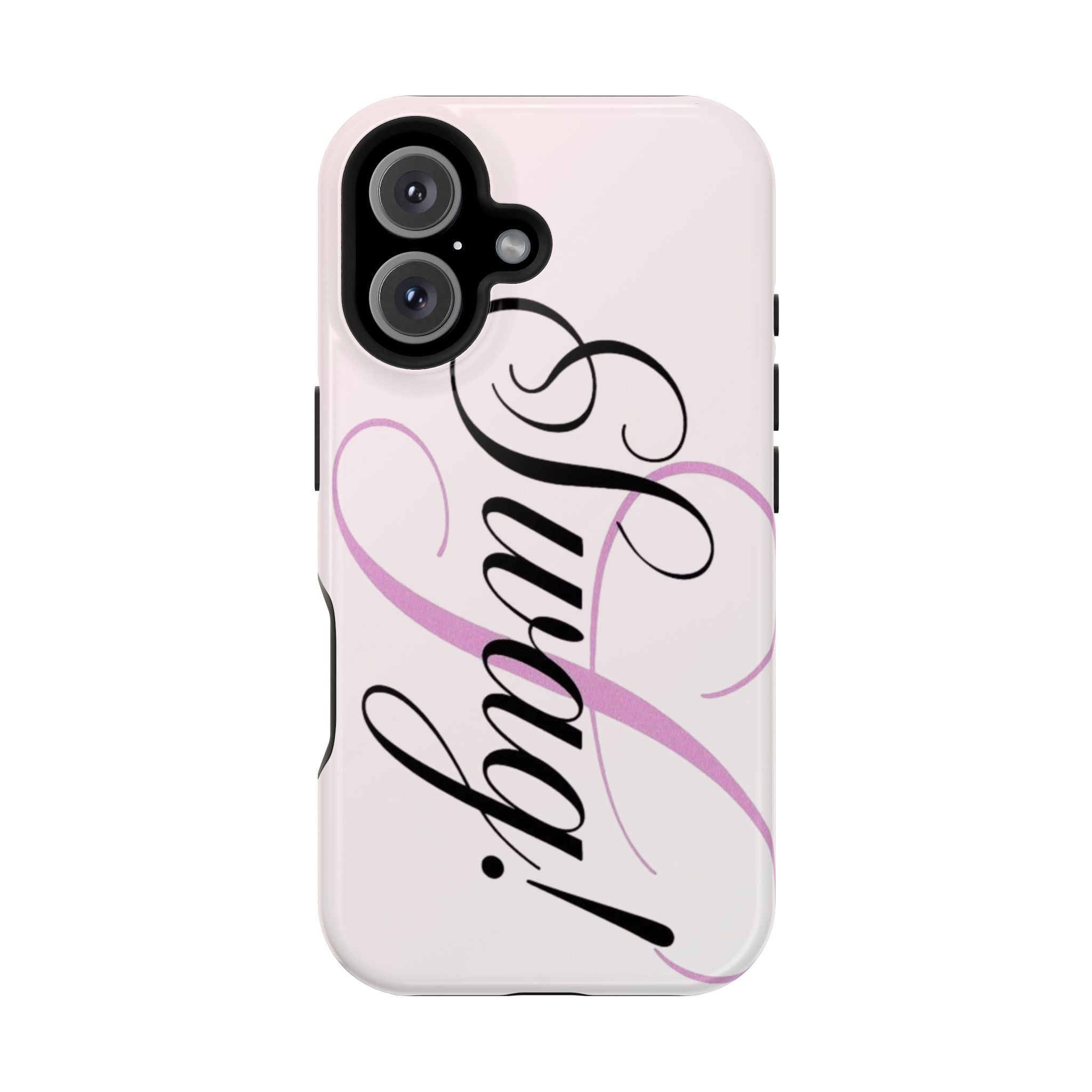 cursive phone case