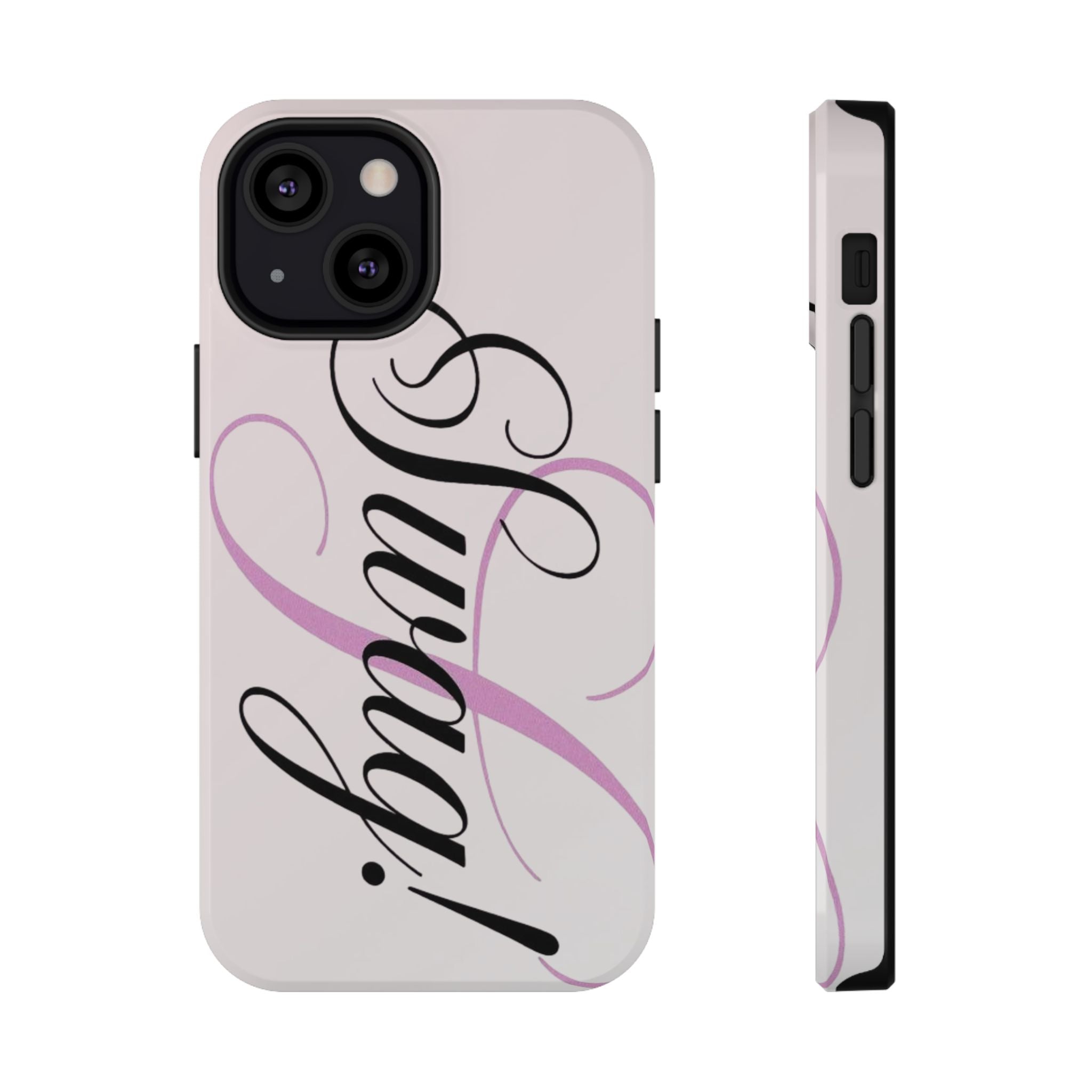 cursive phone case