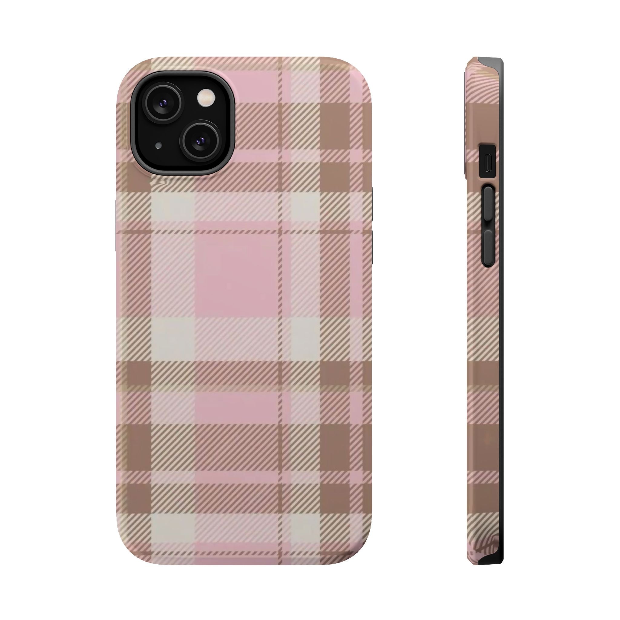 plaid magsafe phone case
