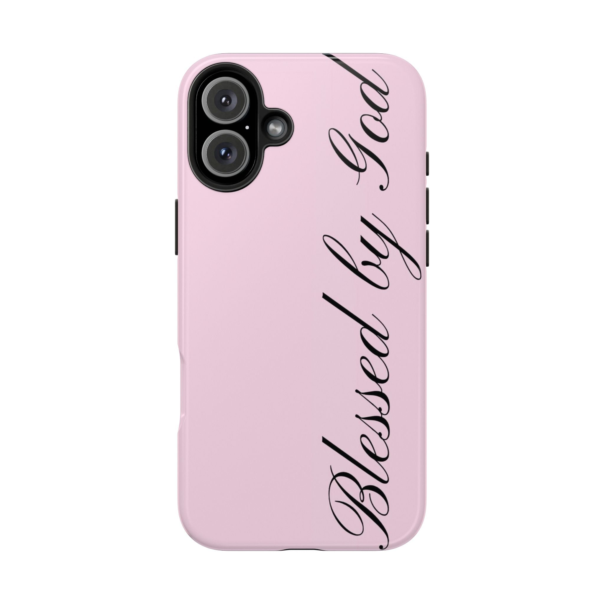 blessed by god phone case