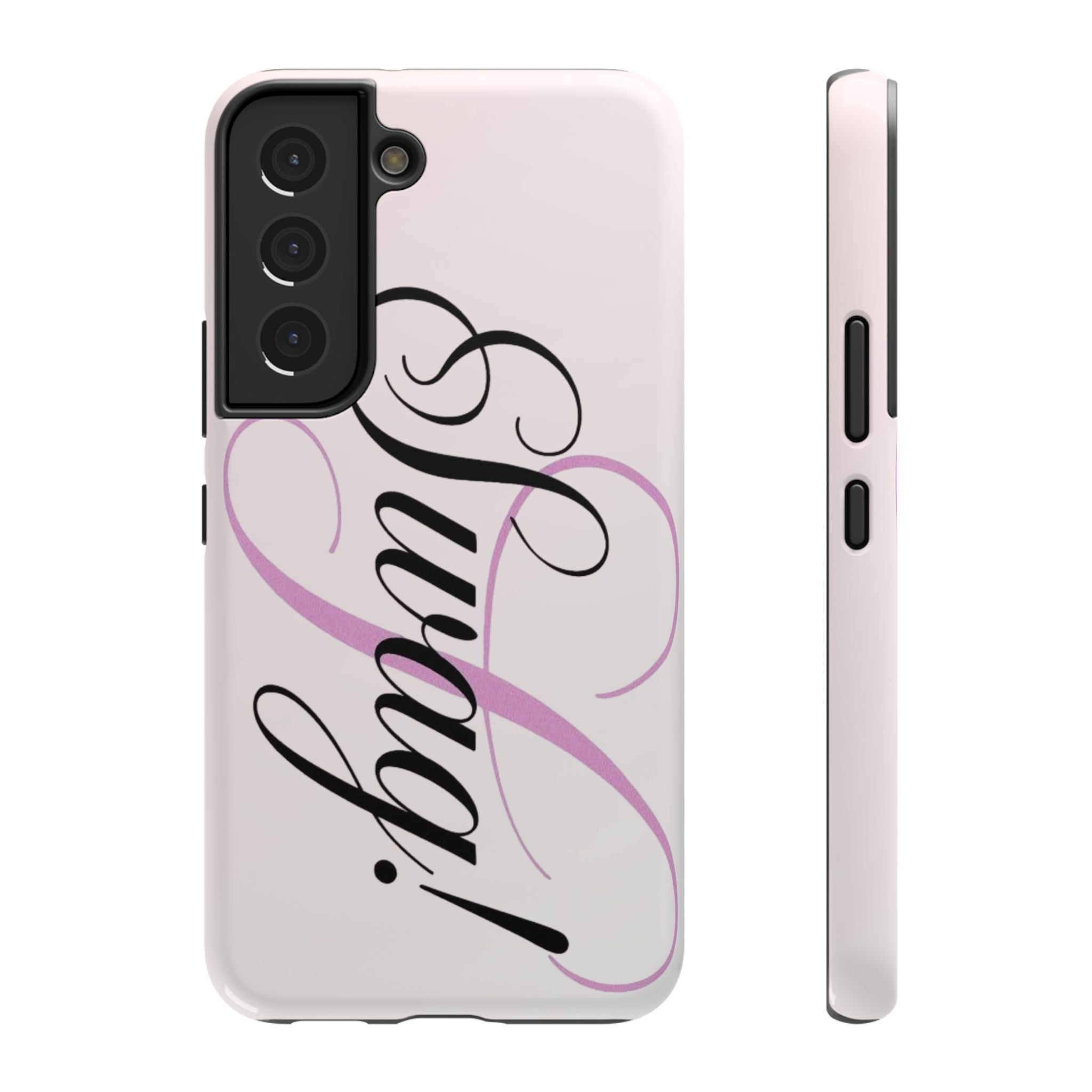 cursive phone case
