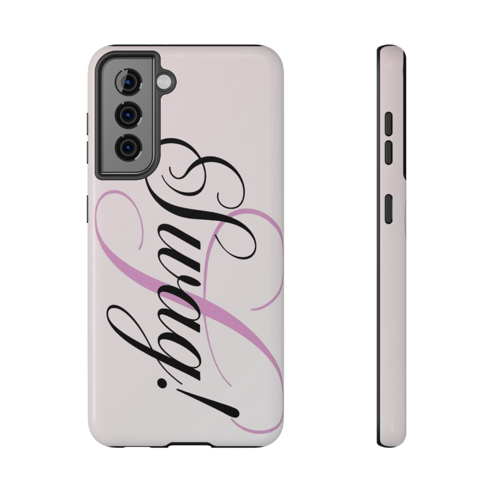 cursive phone case