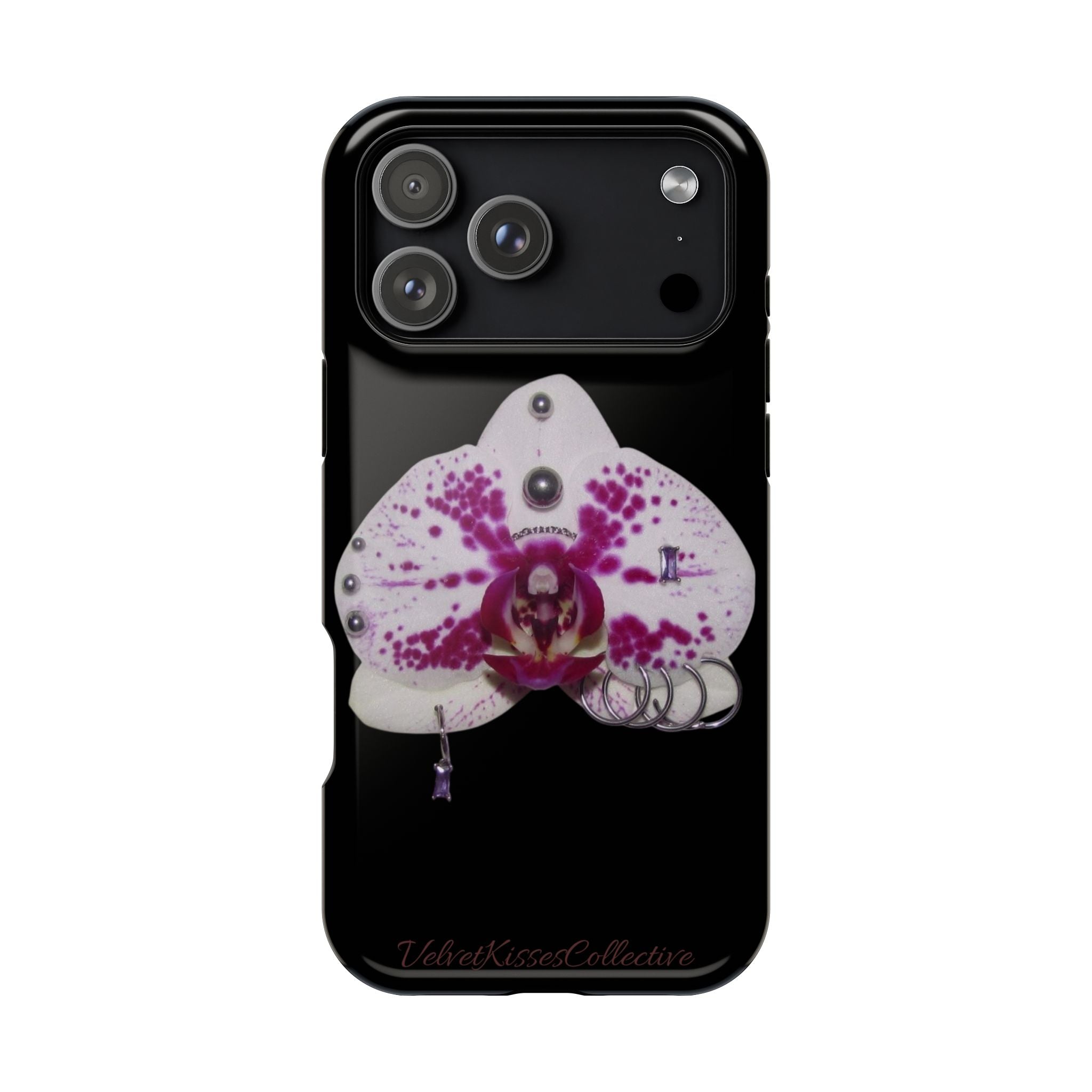 orchid magsafe phone case