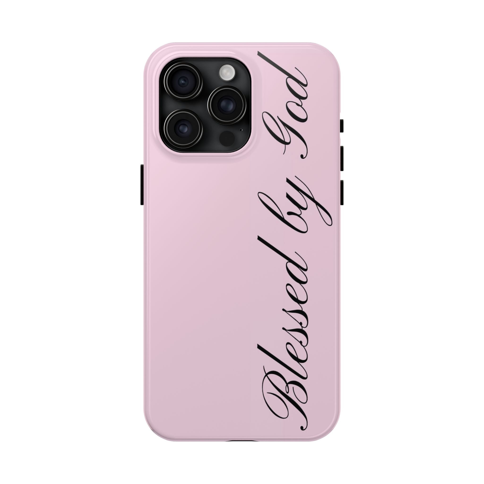blessed by god phone case