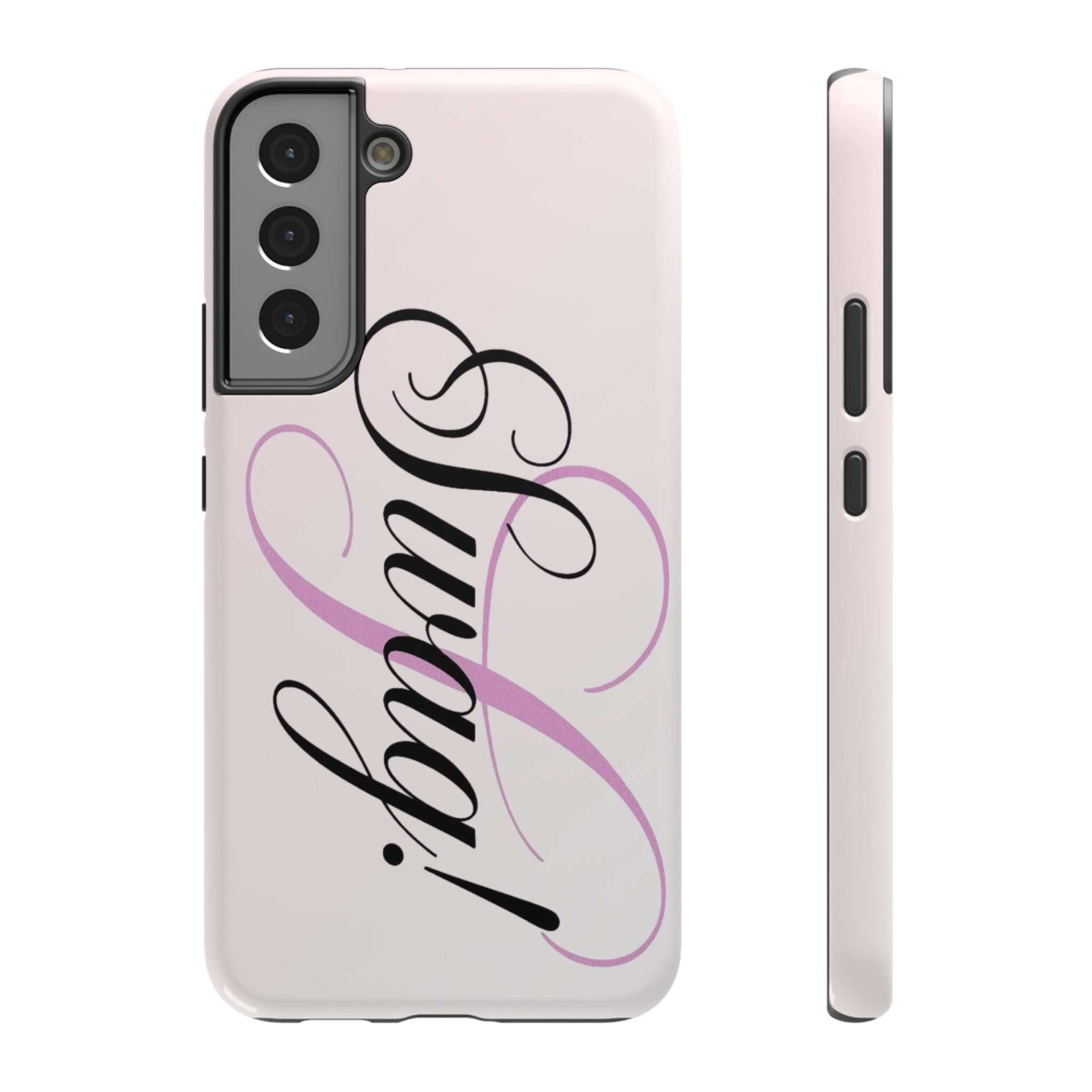 cursive phone case
