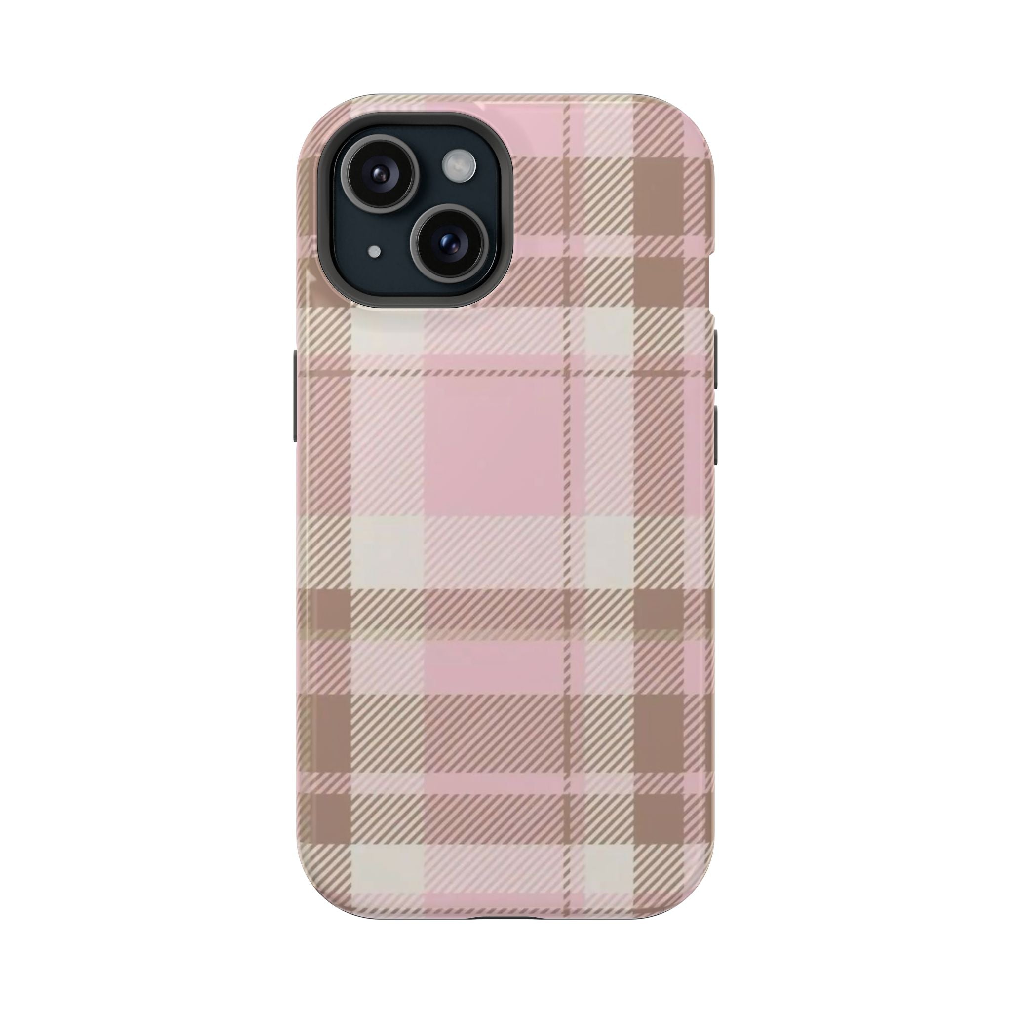plaid magsafe phone case