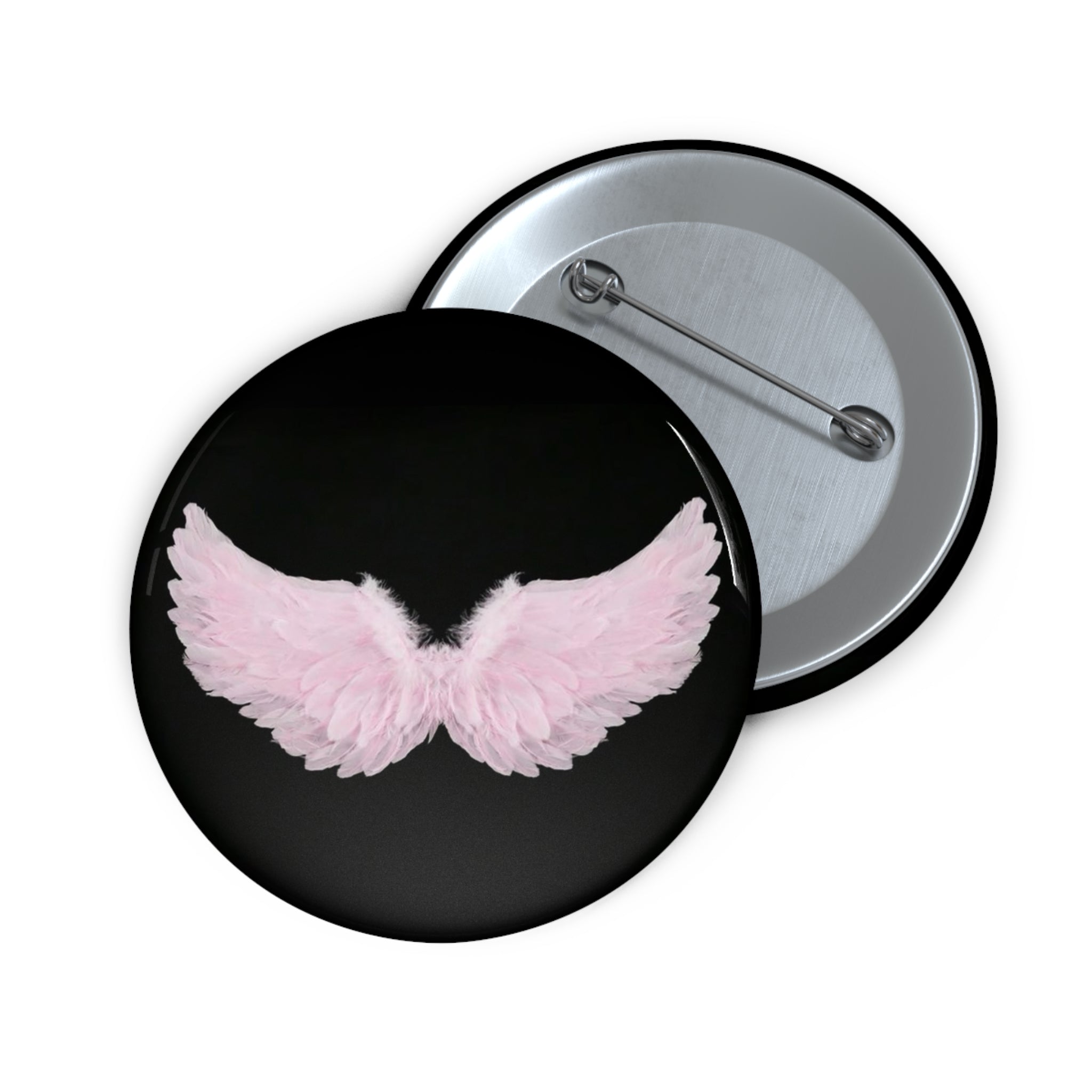 angels have pink hair pin button