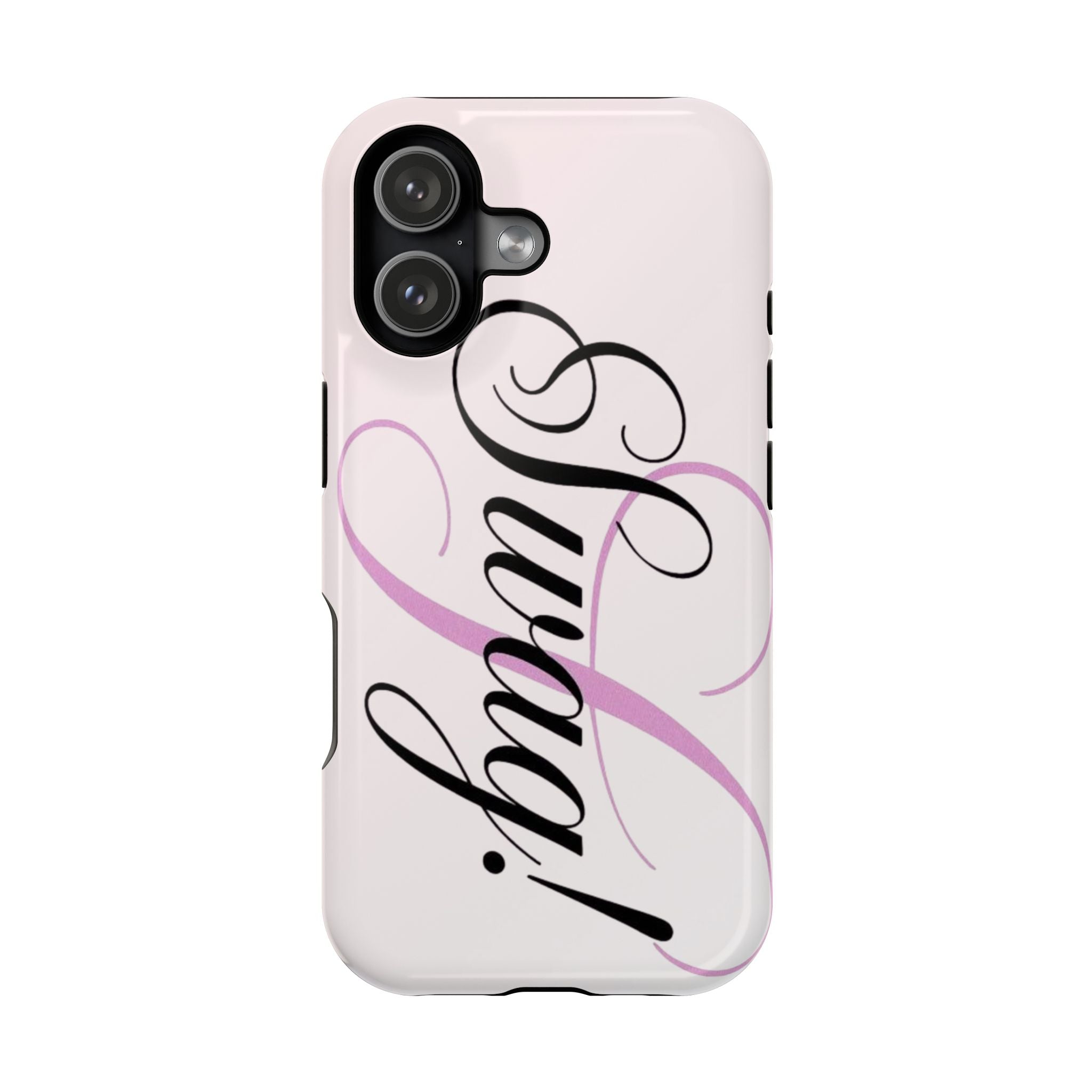 cursive phone case