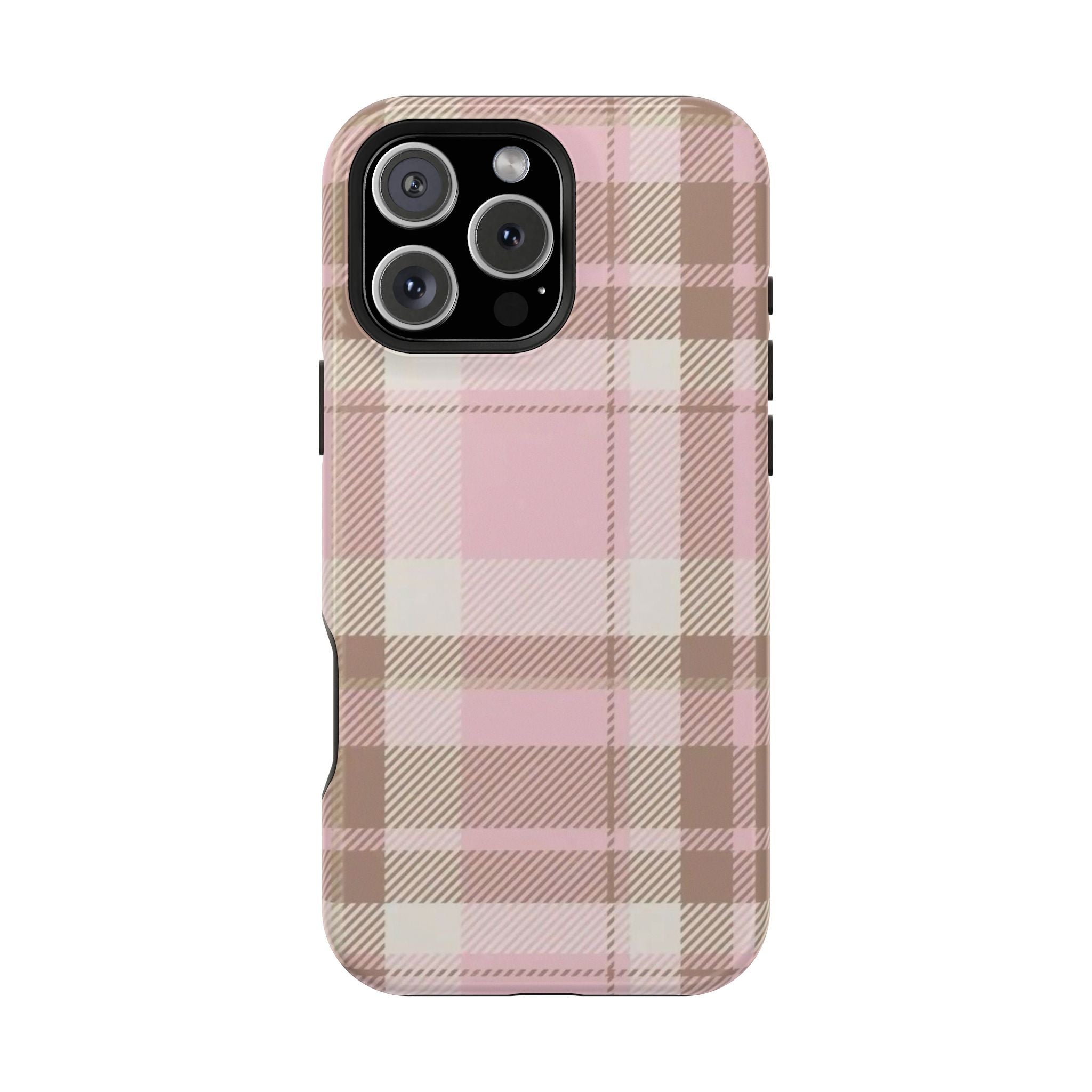 plaid magsafe phone case