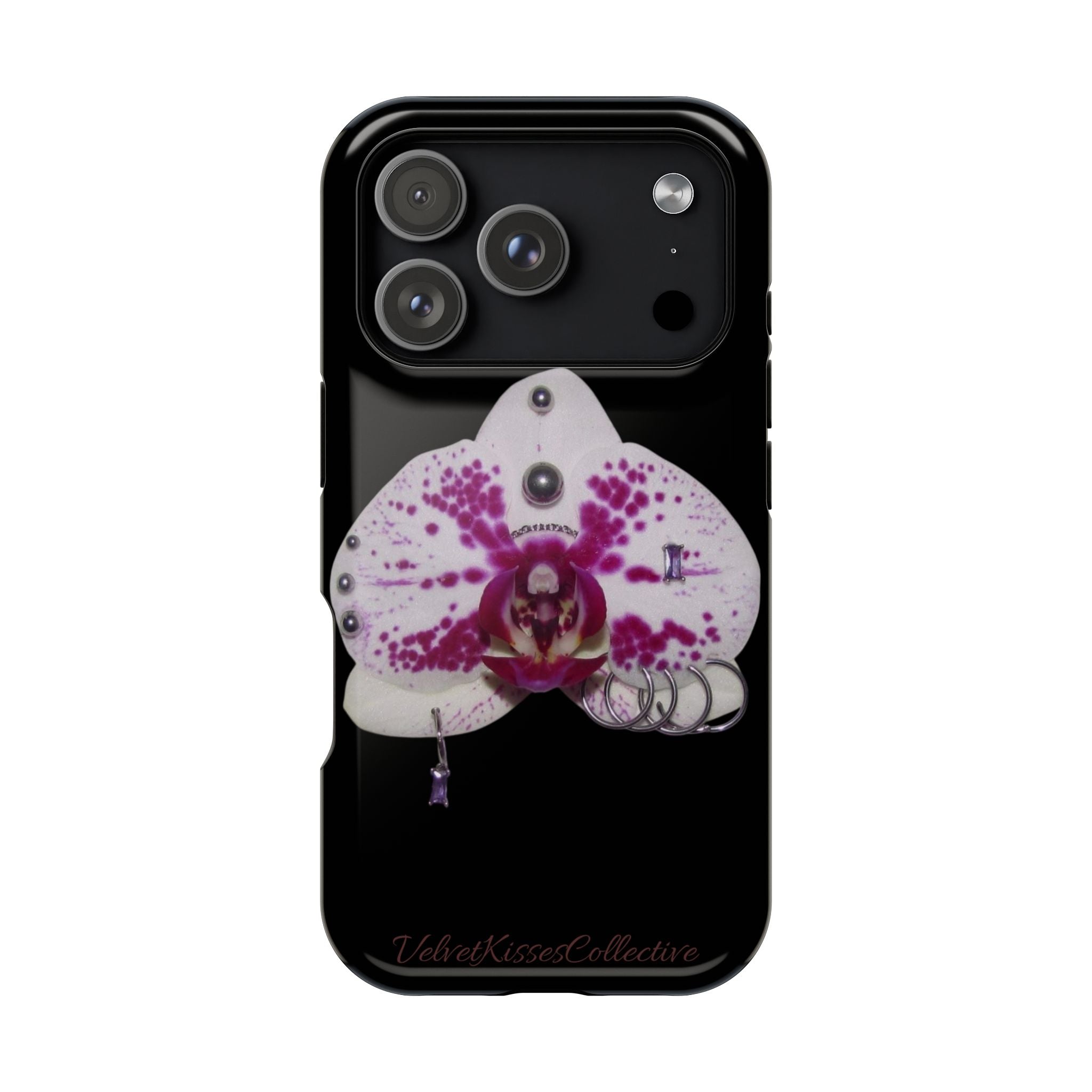 orchid magsafe phone case