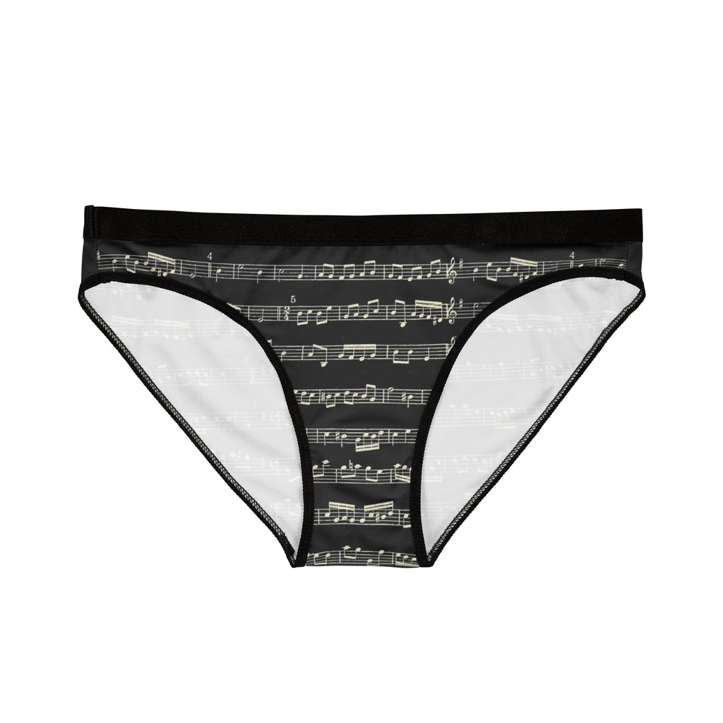 music notes womens briefs