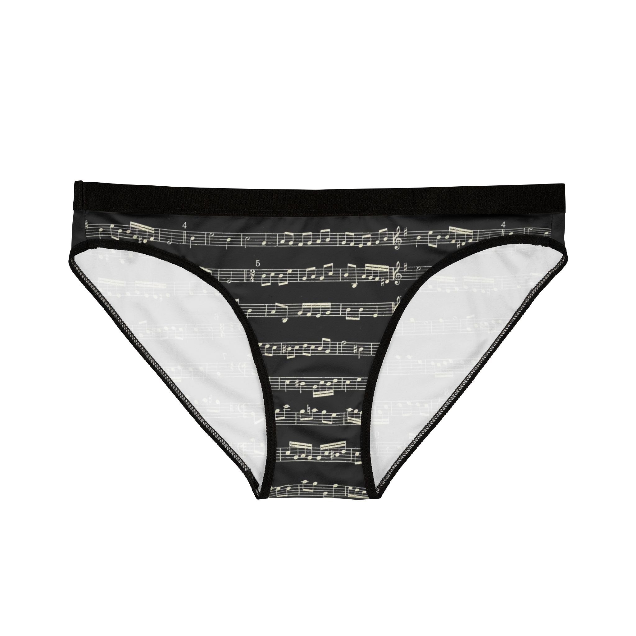 music notes womens briefs