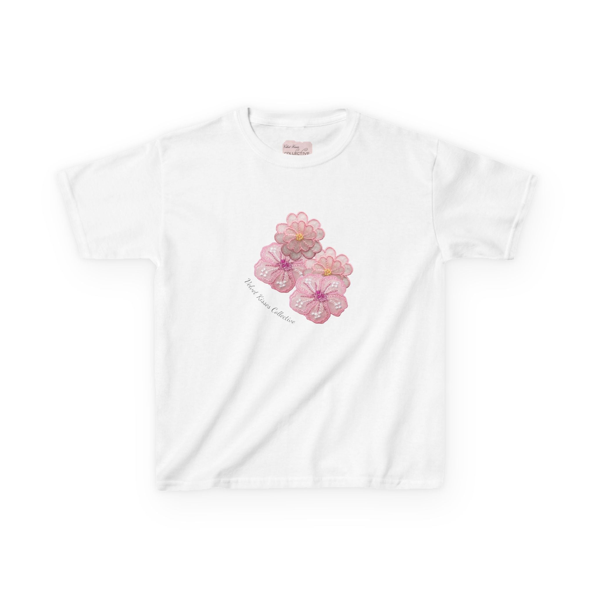 hibiscus beading baby tee