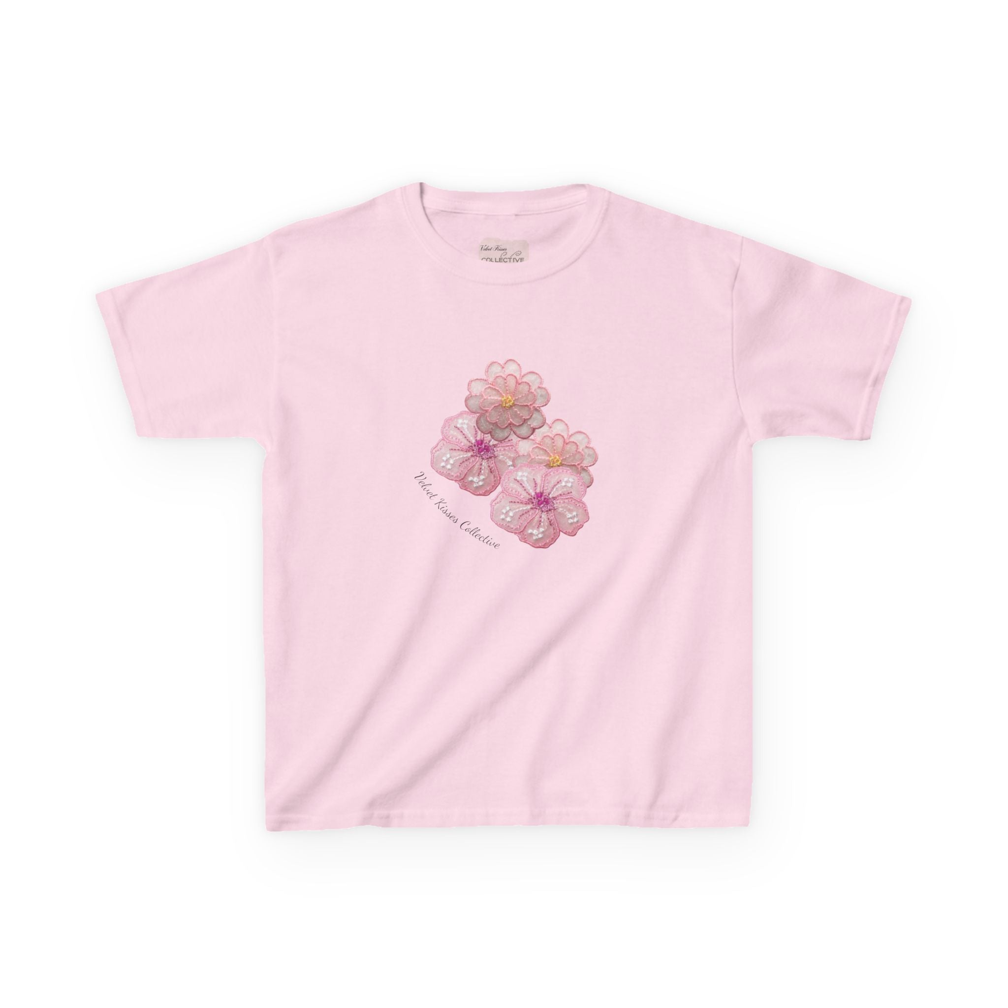 hibiscus beading baby tee