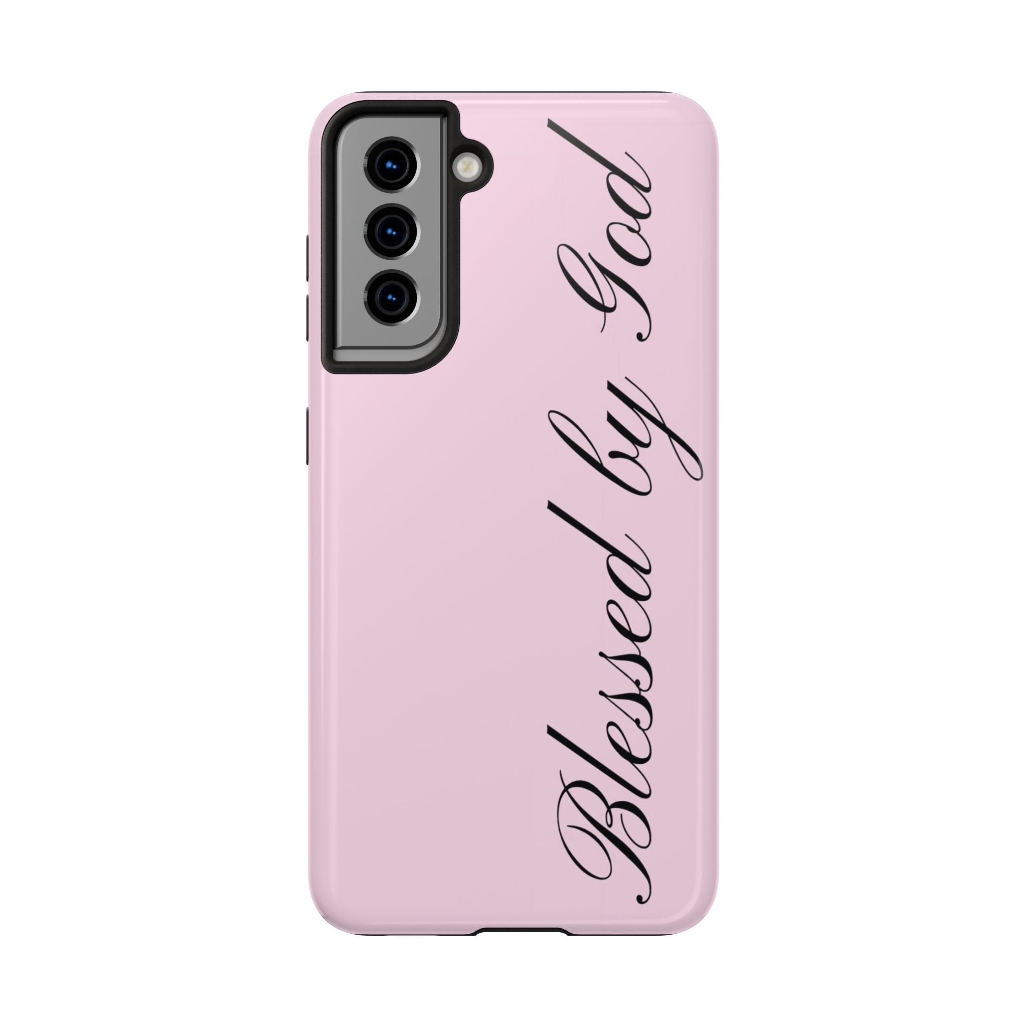 blessed by god phone case