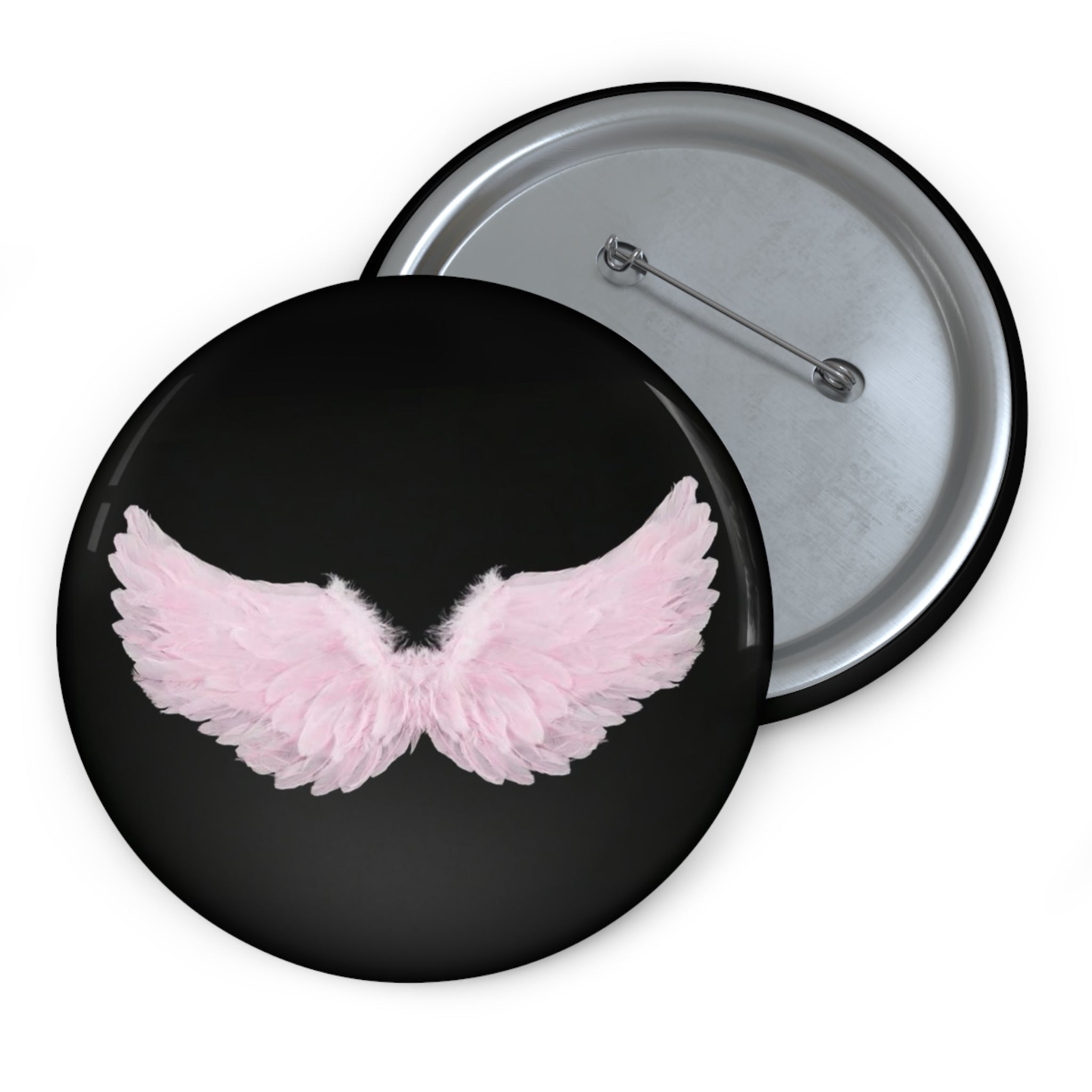 angels have pink hair pin button