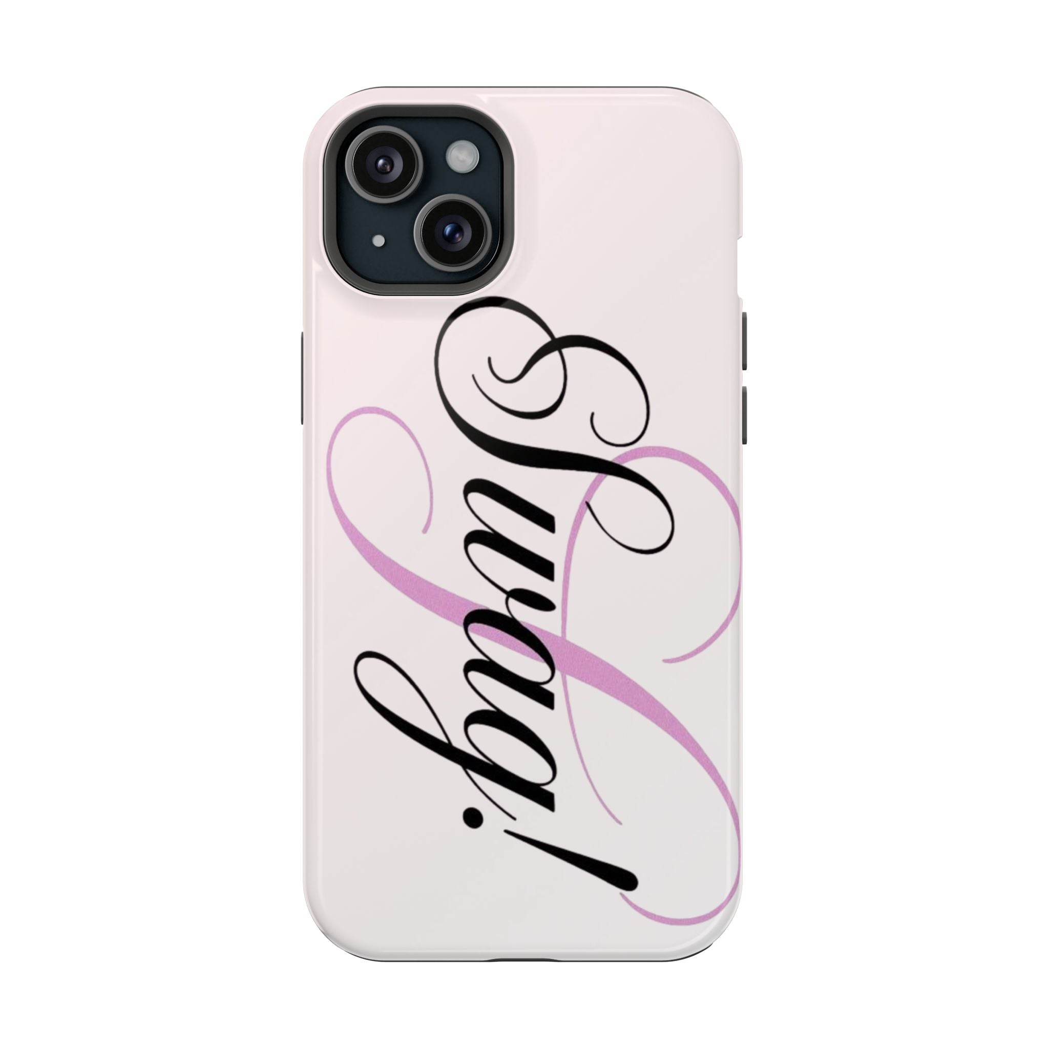 cursive phone case
