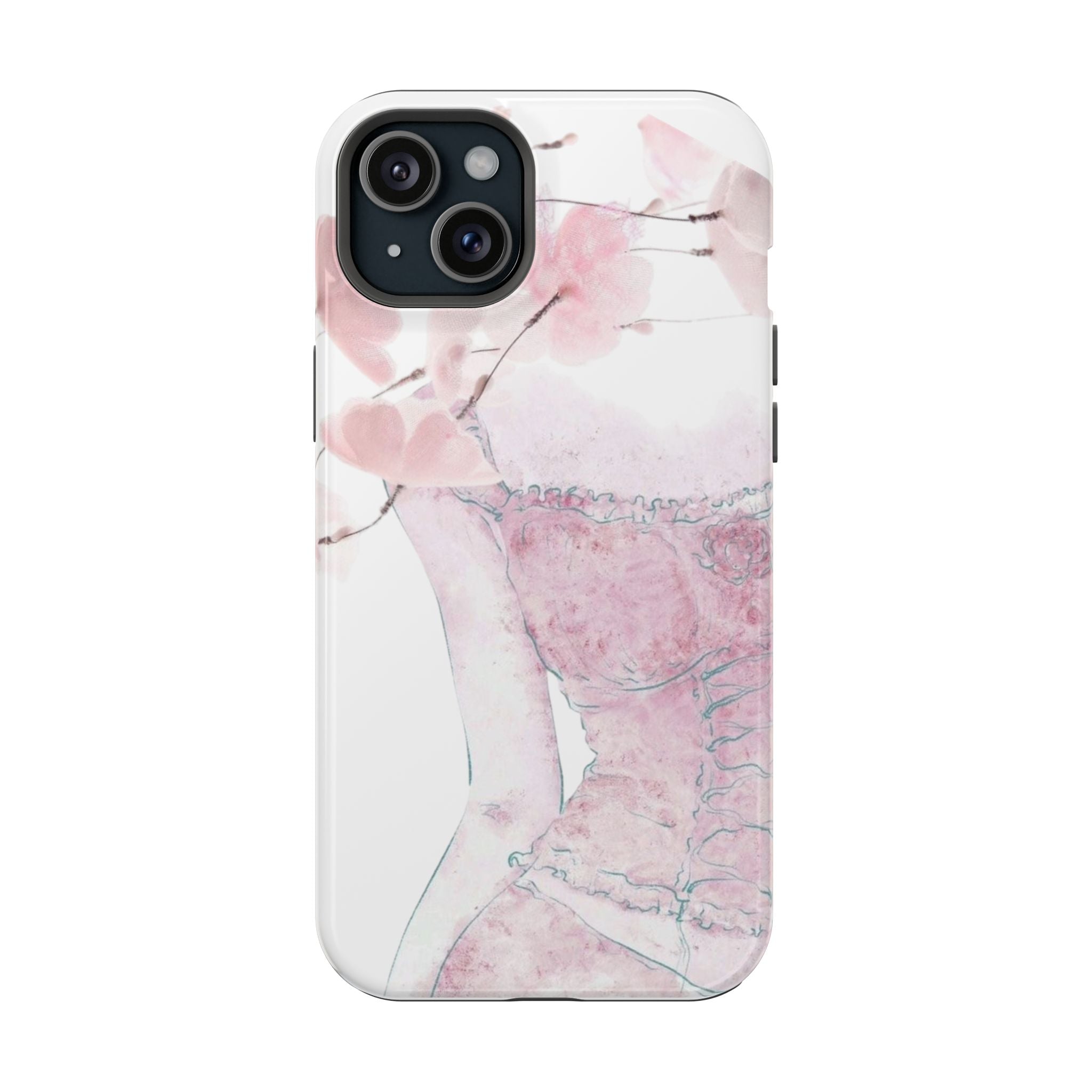 cherry blossom magsafe phone case