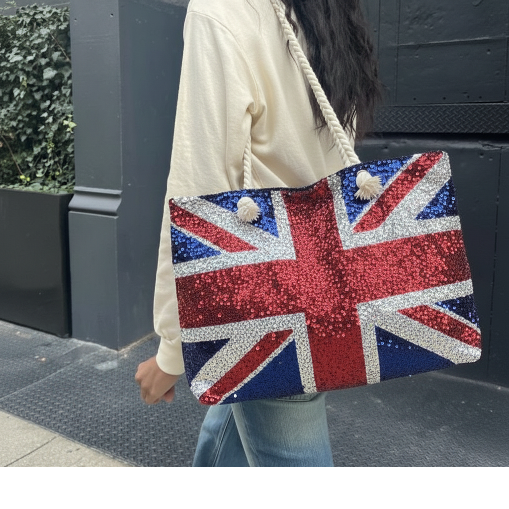 jack's sequin tote bag