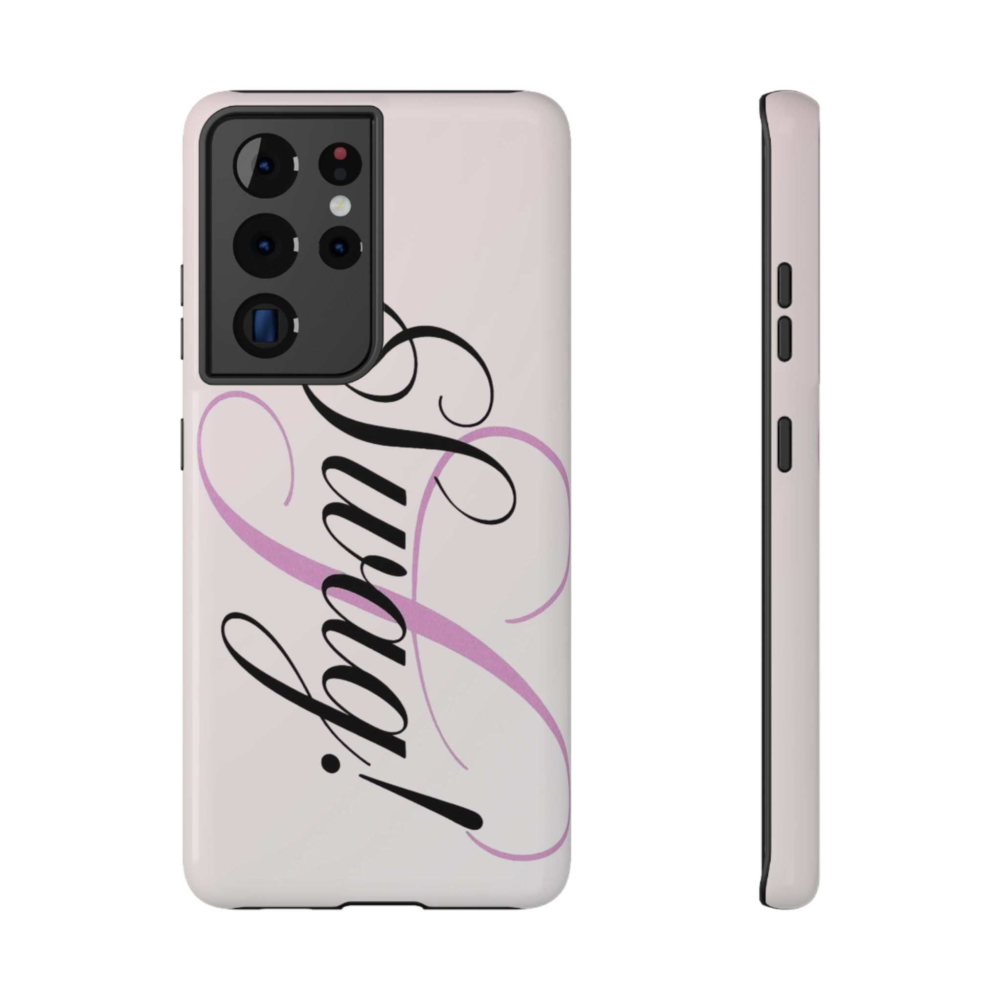cursive phone case