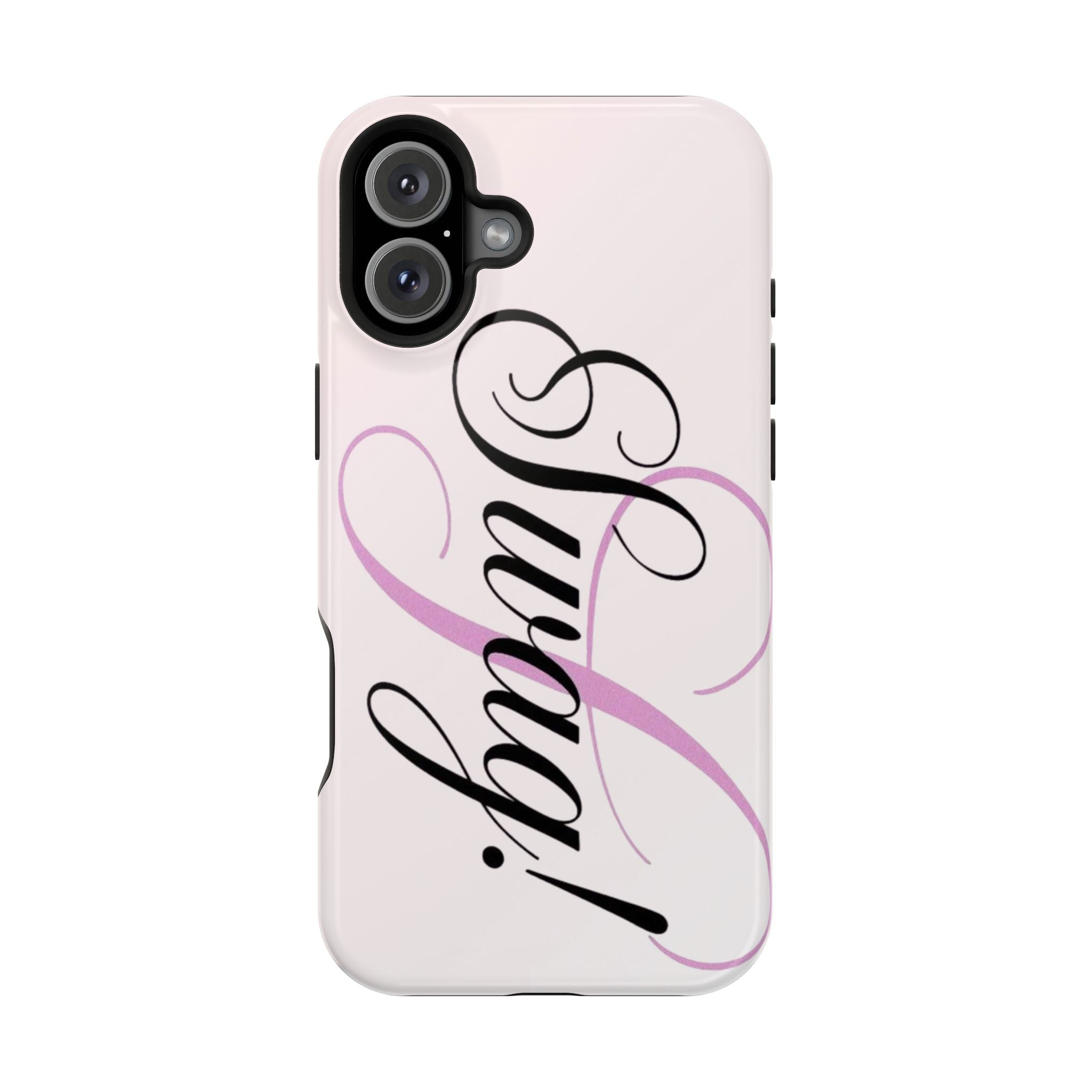 cursive phone case