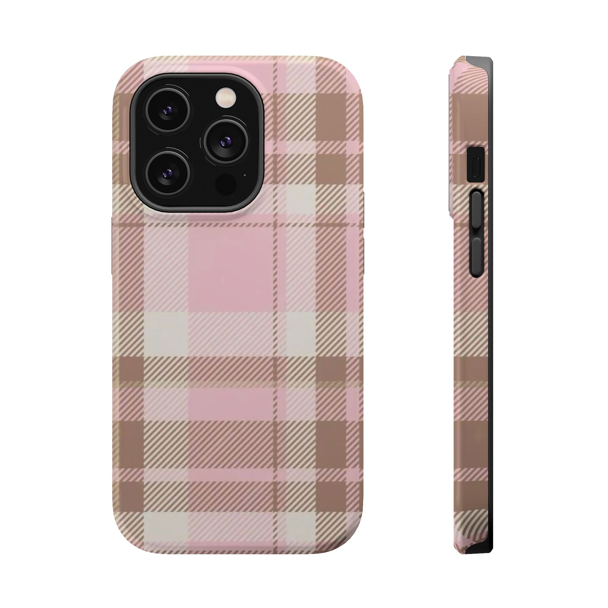 plaid magsafe phone case