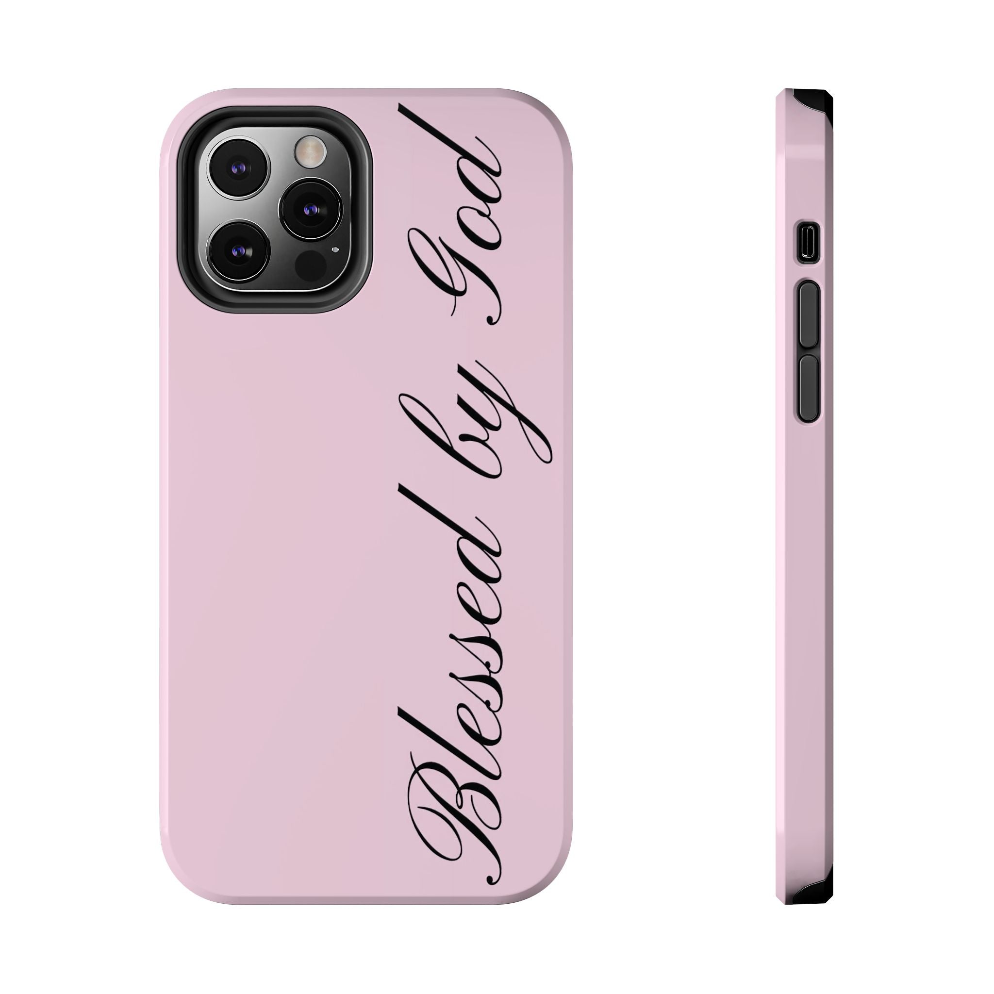 blessed by god phone case