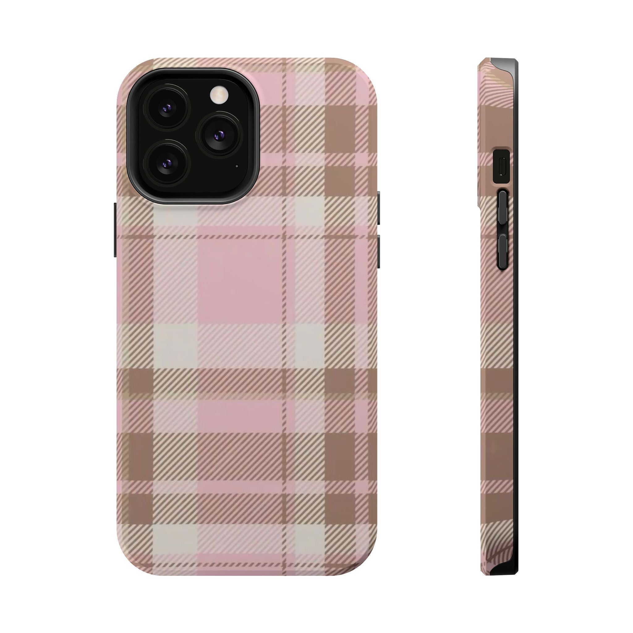 plaid magsafe phone case
