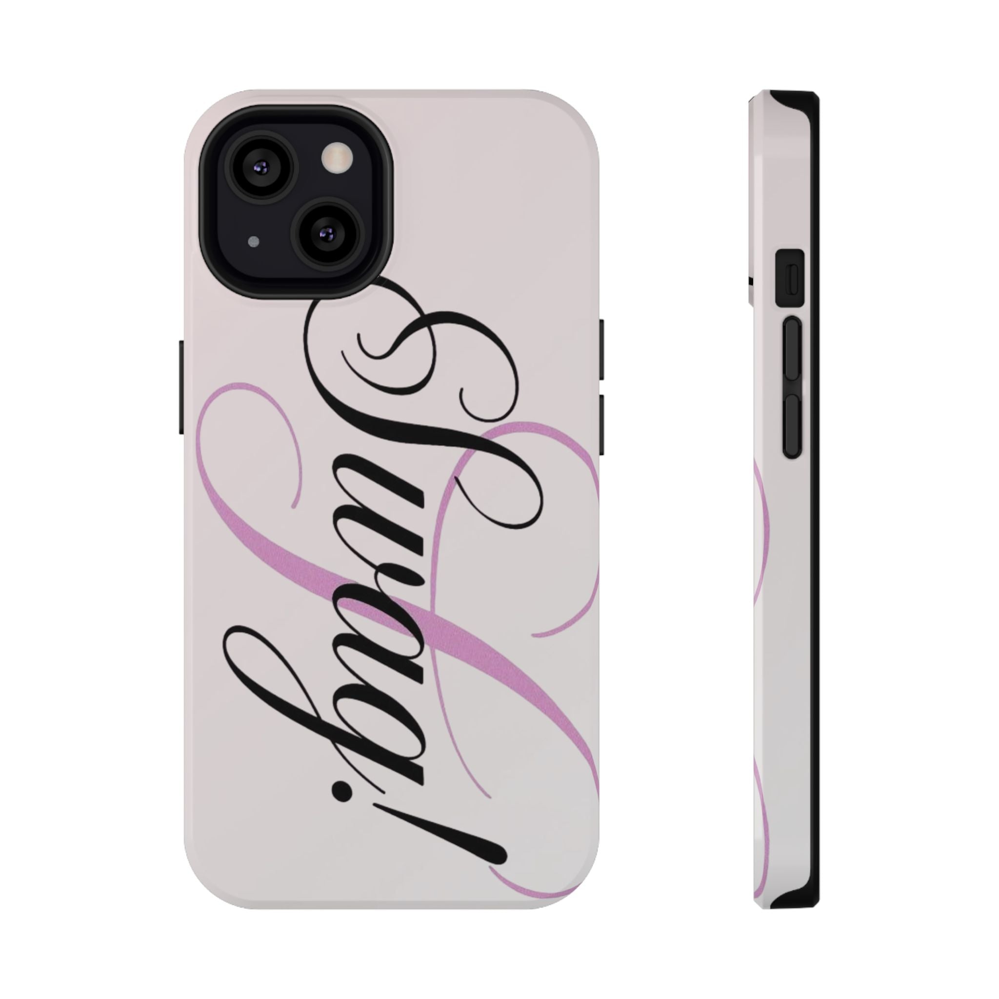 cursive phone case