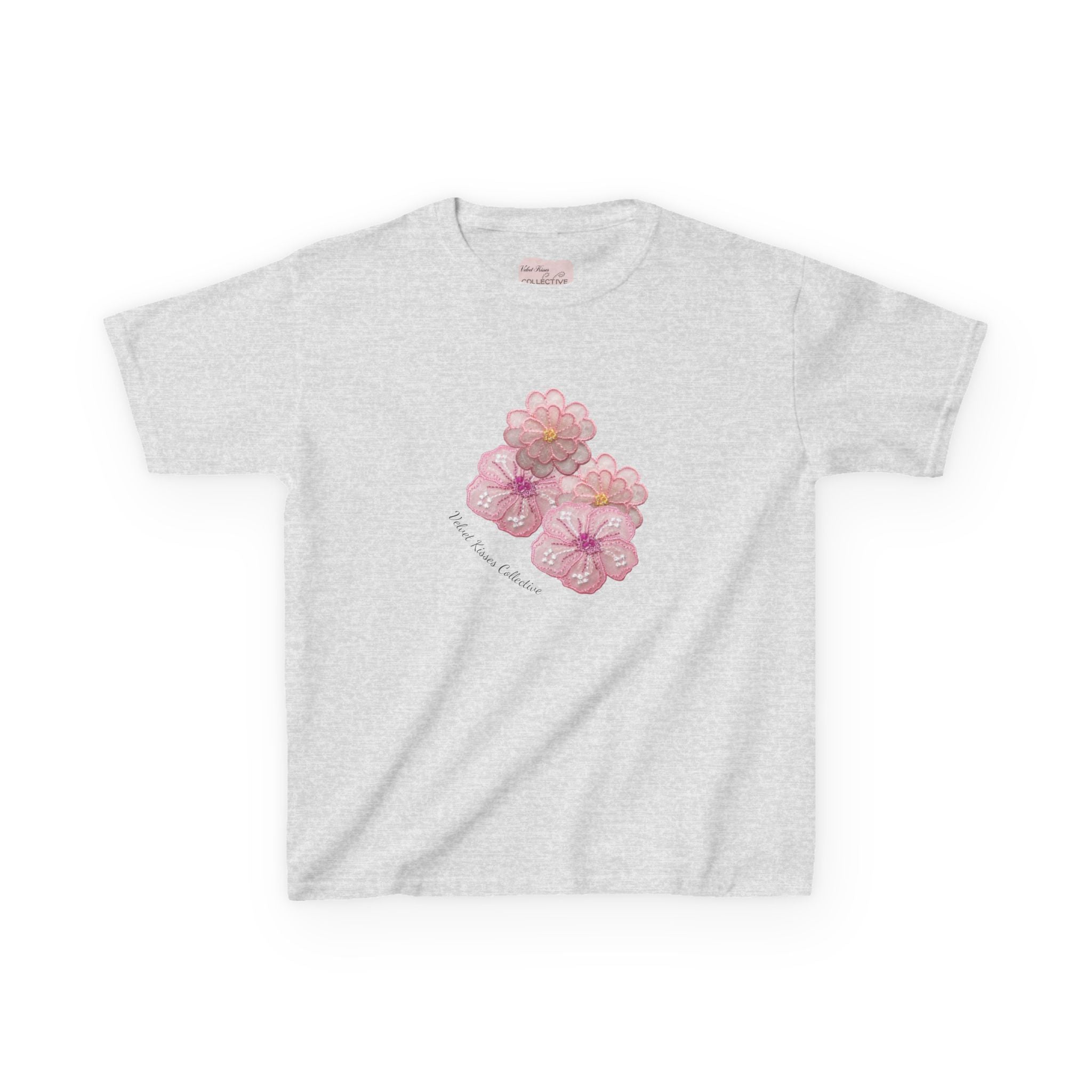 hibiscus beading baby tee