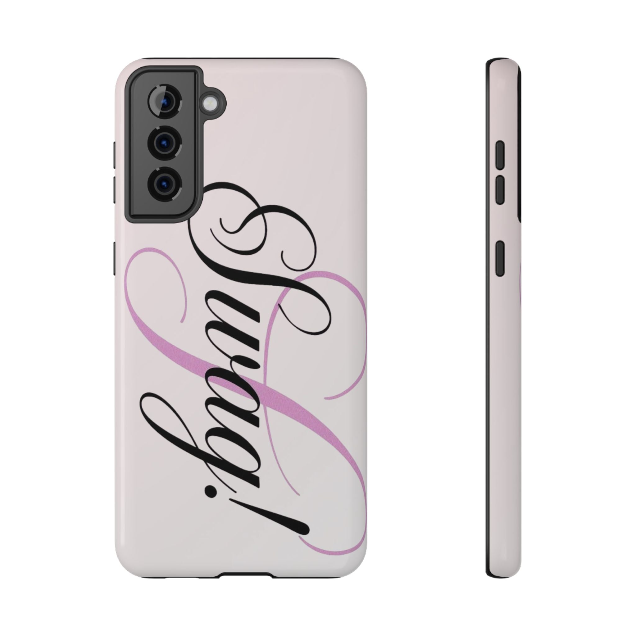 cursive phone case