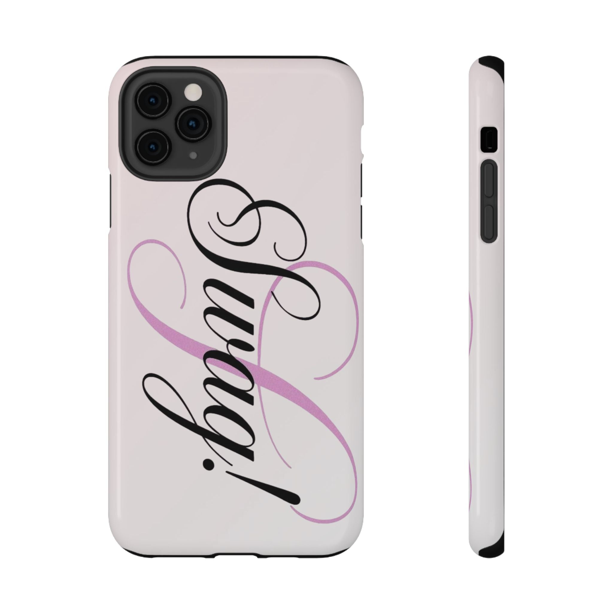 cursive phone case