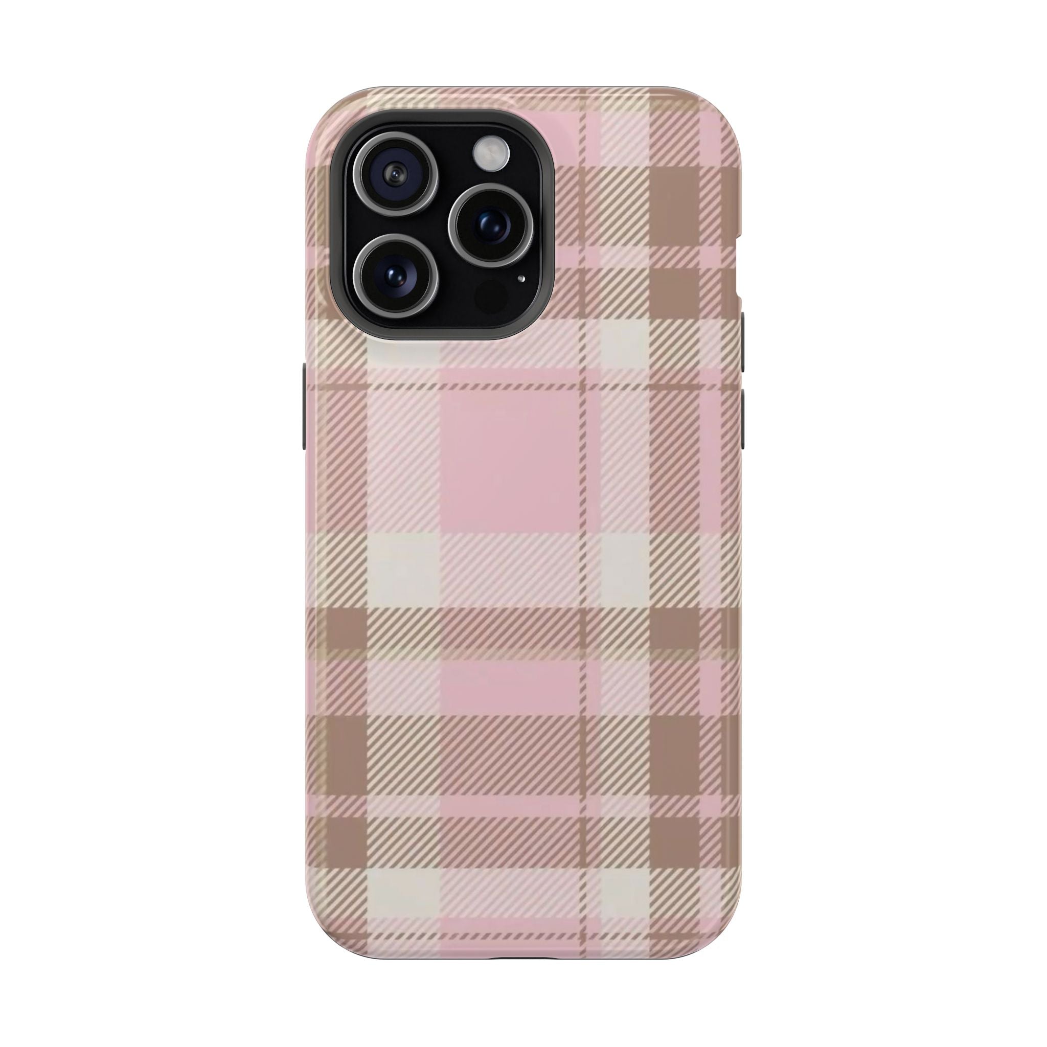plaid magsafe phone case