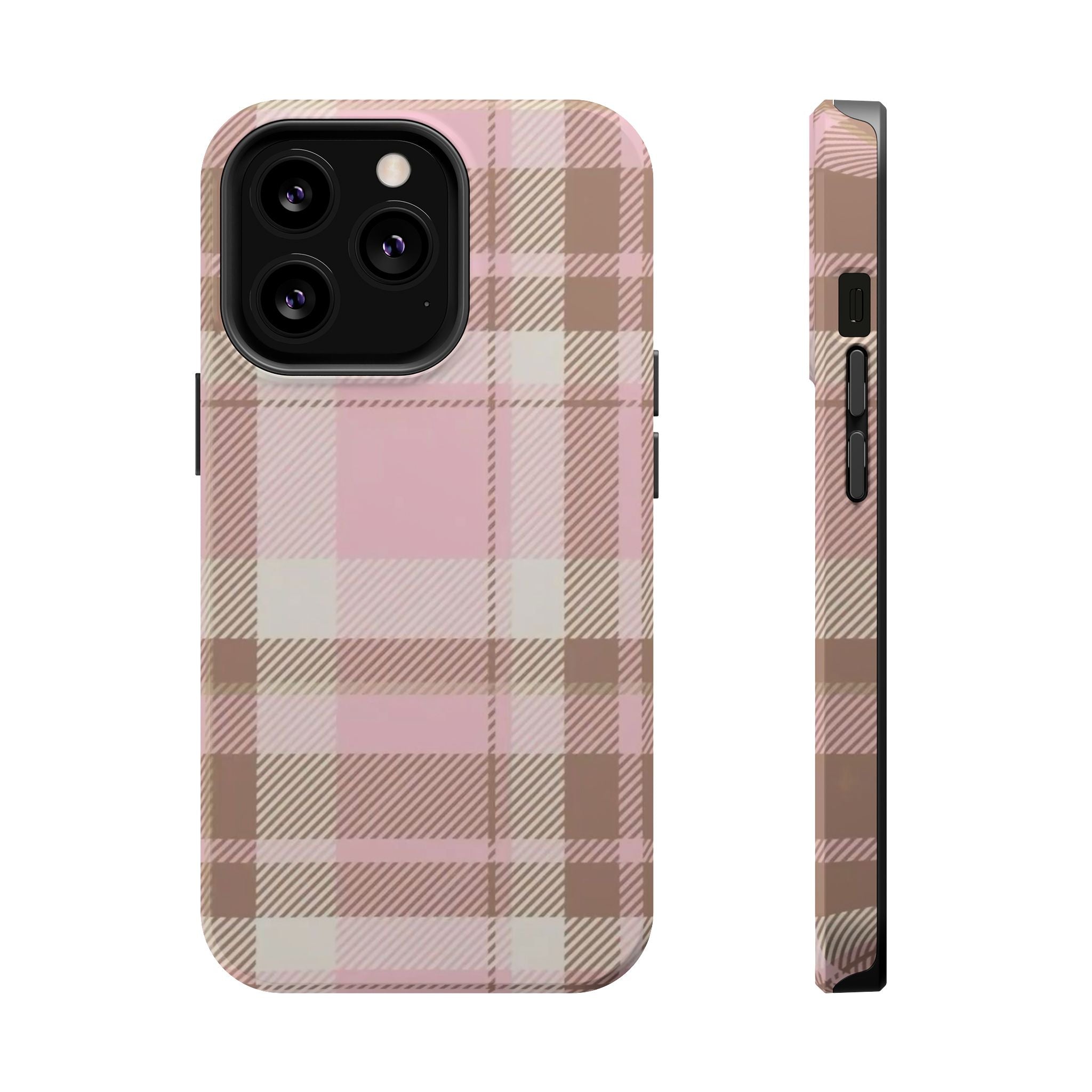 plaid magsafe phone case