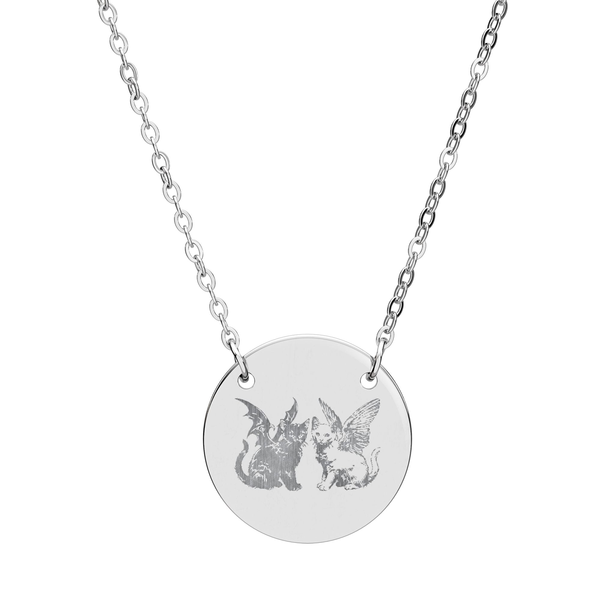 miow engraved necklace