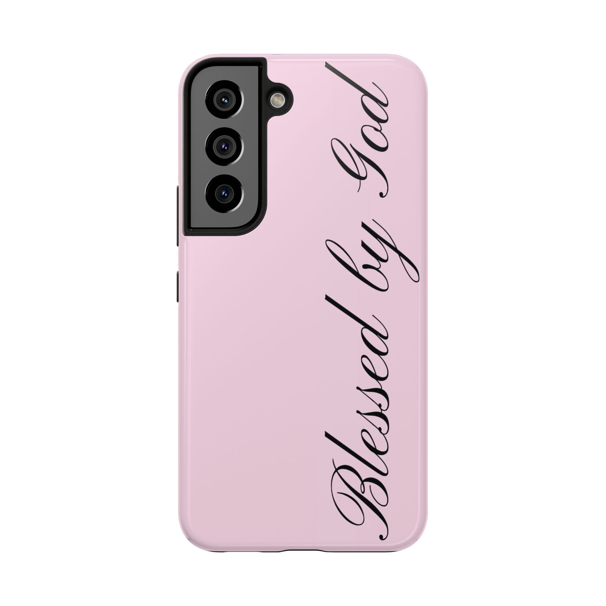 blessed by god phone case