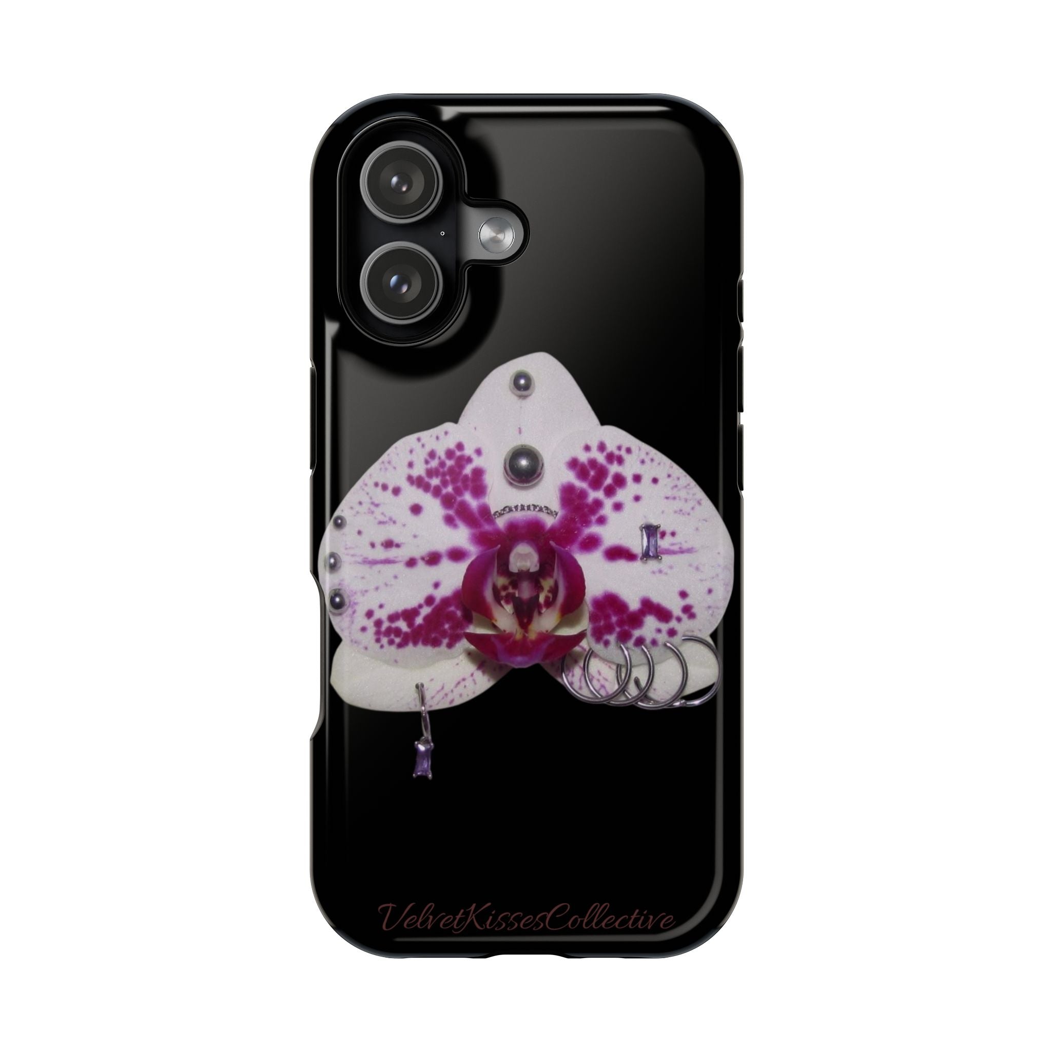 orchid magsafe phone case