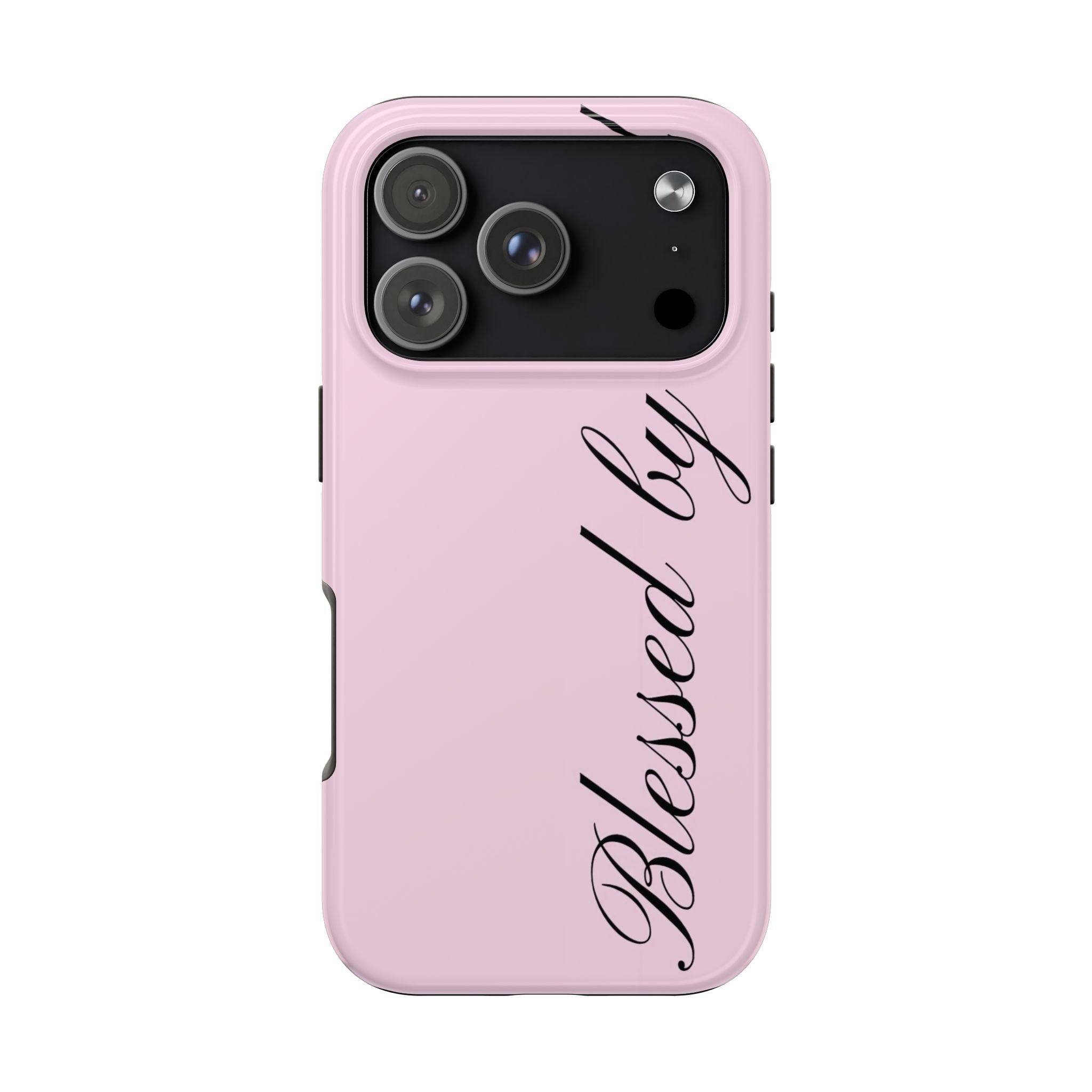 blessed by god phone case