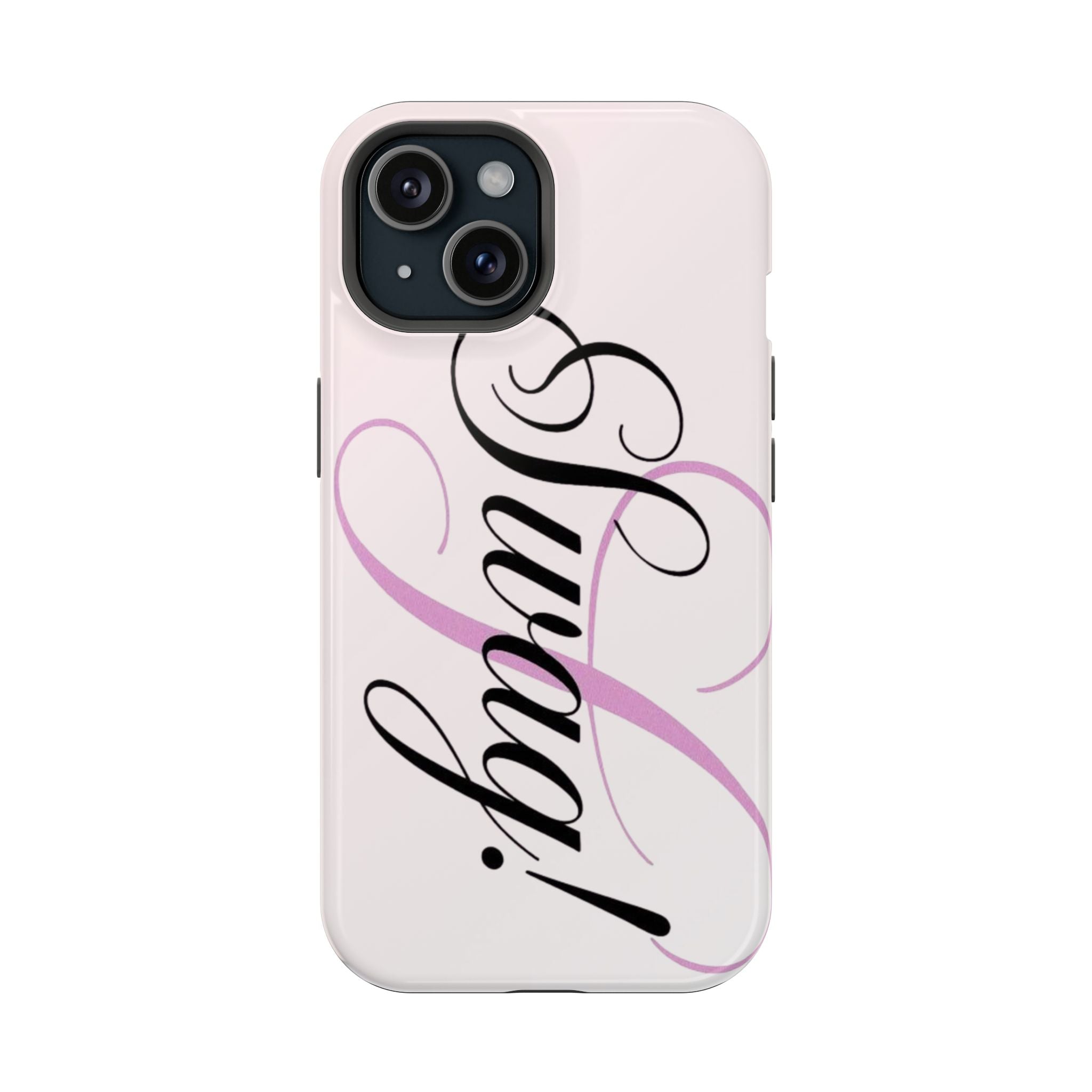 cursive phone case