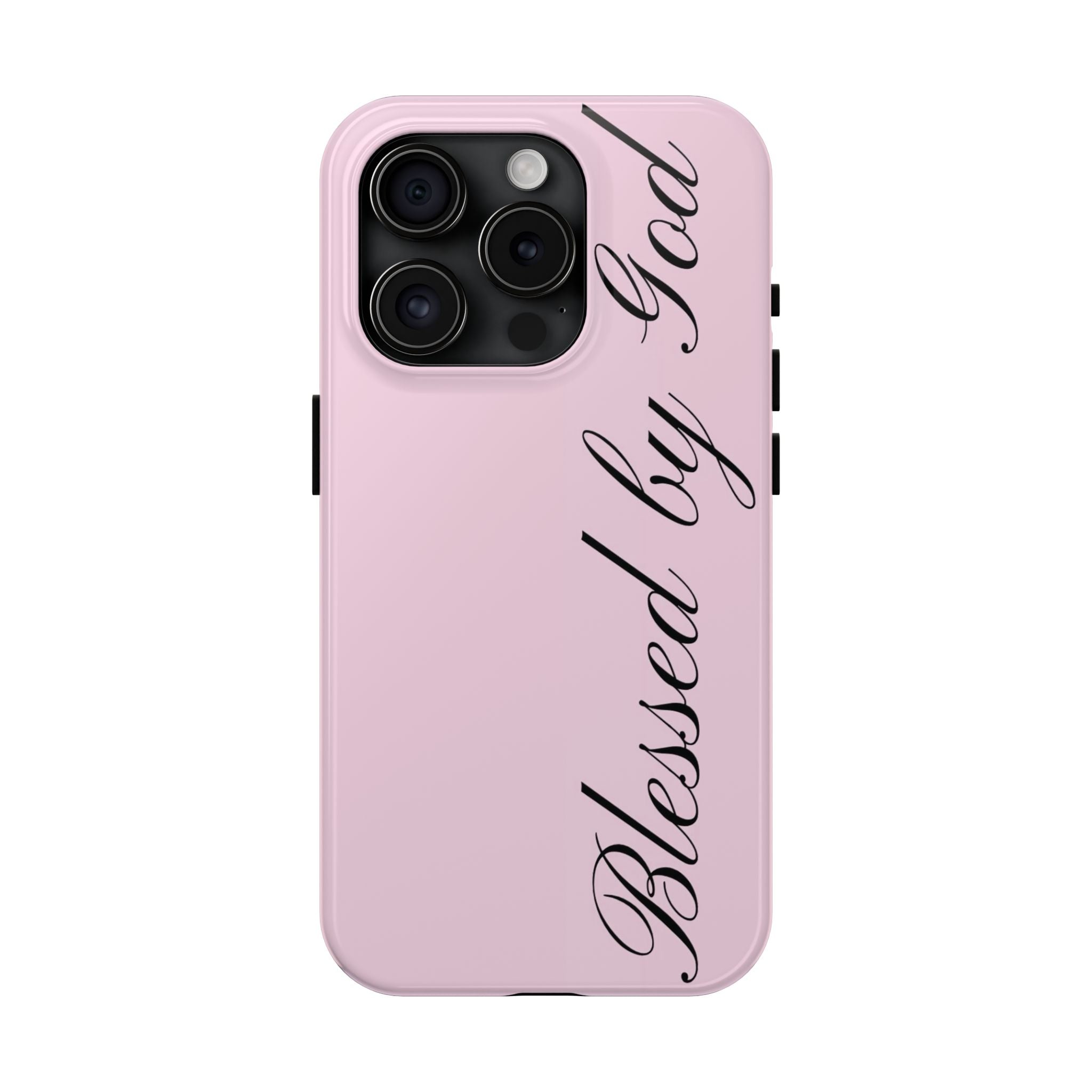 blessed by god phone case