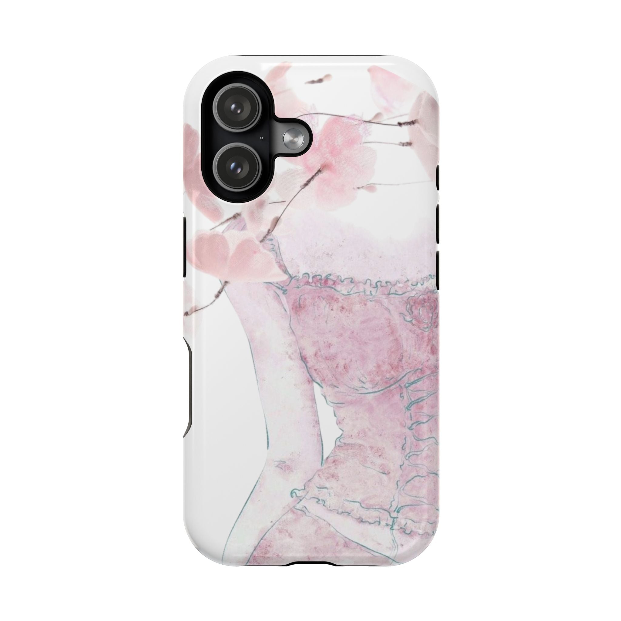 cherry blossom magsafe phone case
